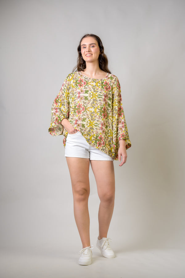 Flower Maira Top - Multicolor
