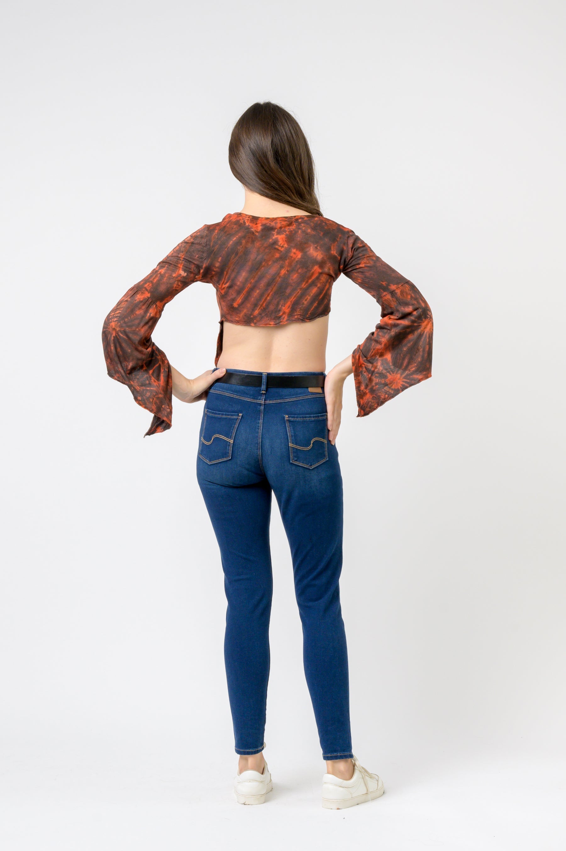Sleeves and Tails Long Sleeve Top - Brown