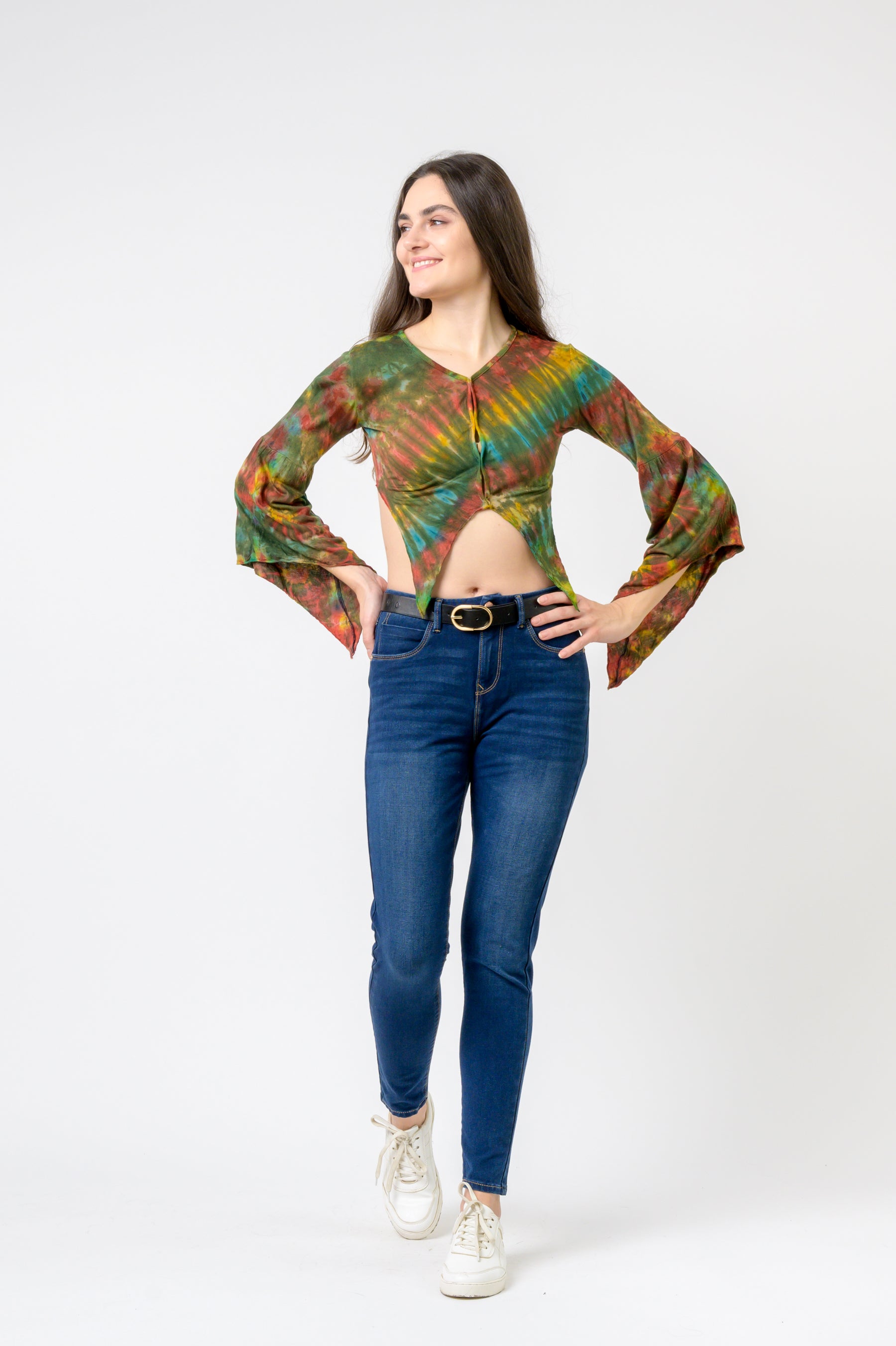 Sleeves and Tails Long Sleeve Top - Green