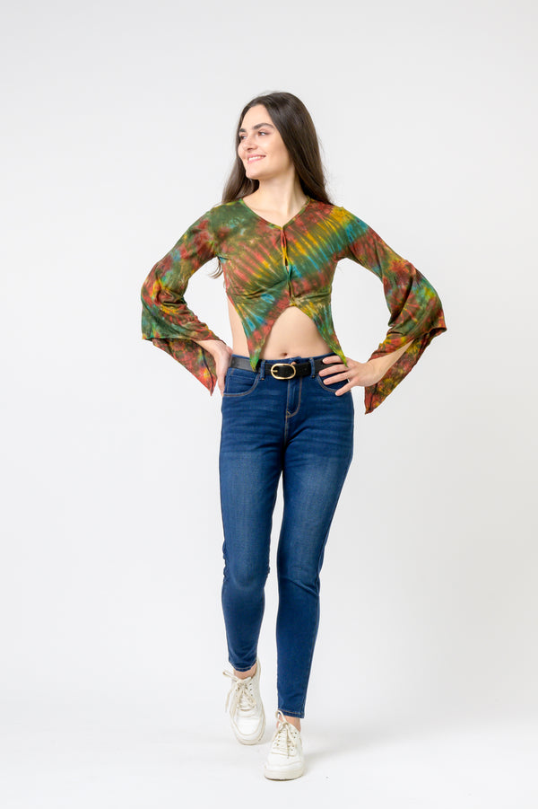 Sleeves and Tails Long Sleeve Top - Green