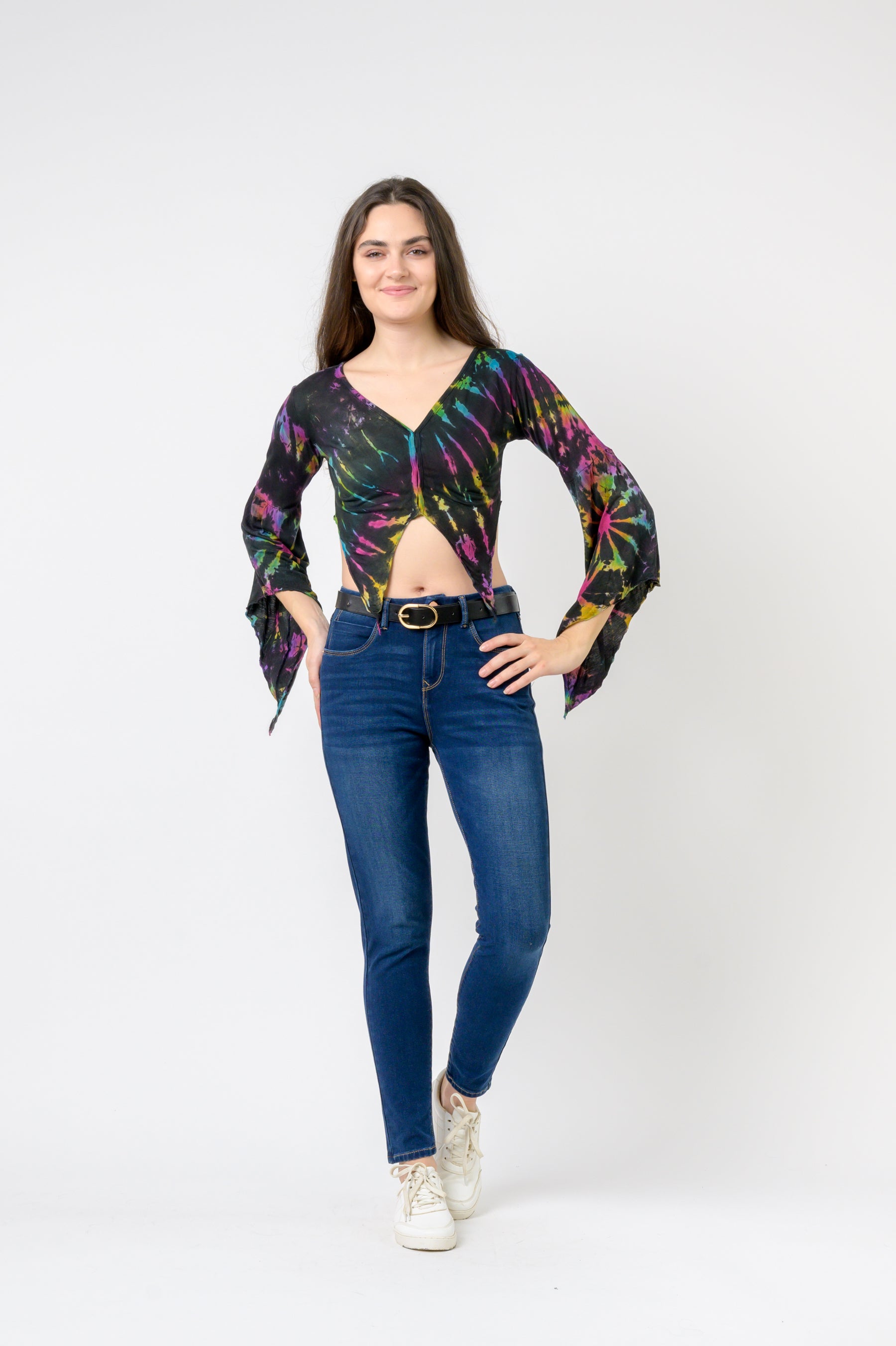 Sleeves and Tails Long Sleeve Top - Black