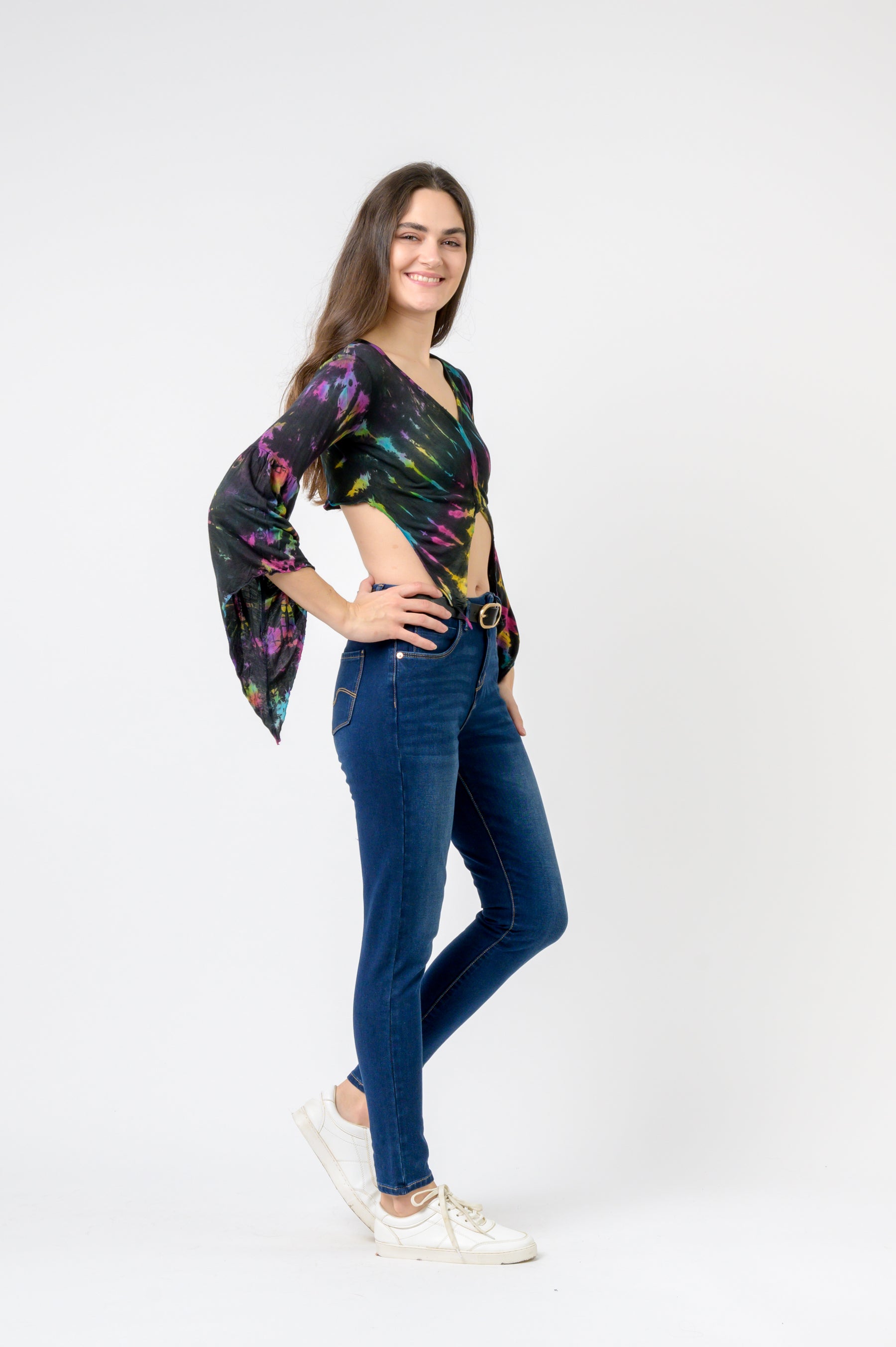 Sleeves and Tails Long Sleeve Top - Black