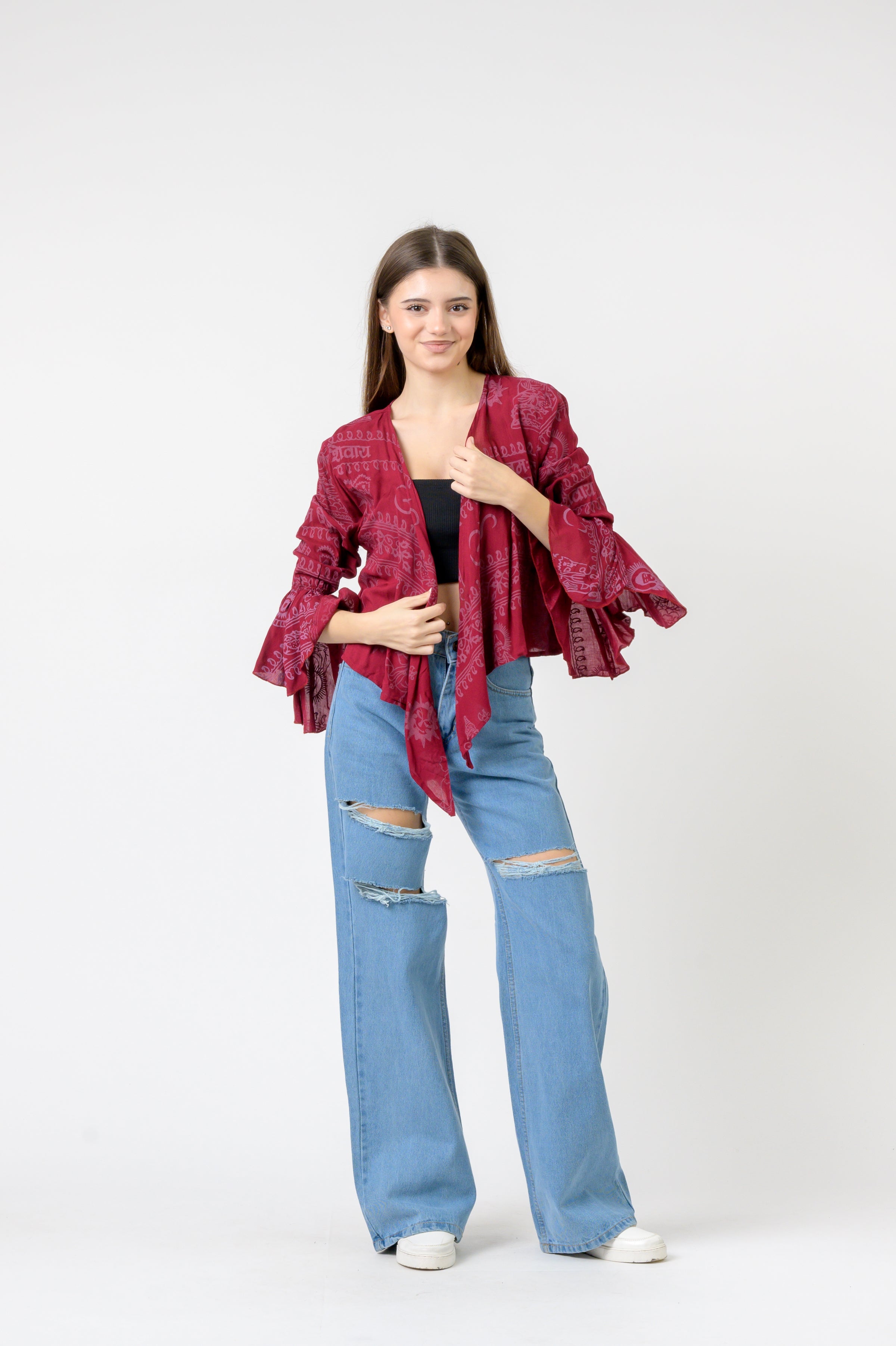 Rhea Flowing Long Sleeve Top