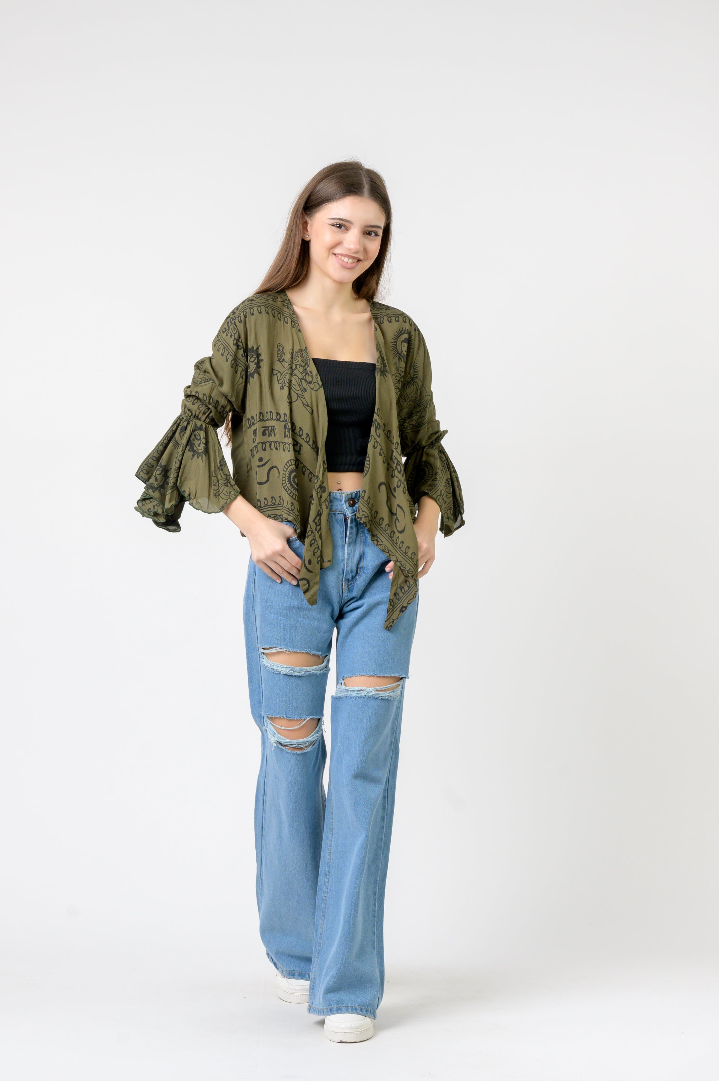 Rhea Flowing Long Sleeve Top