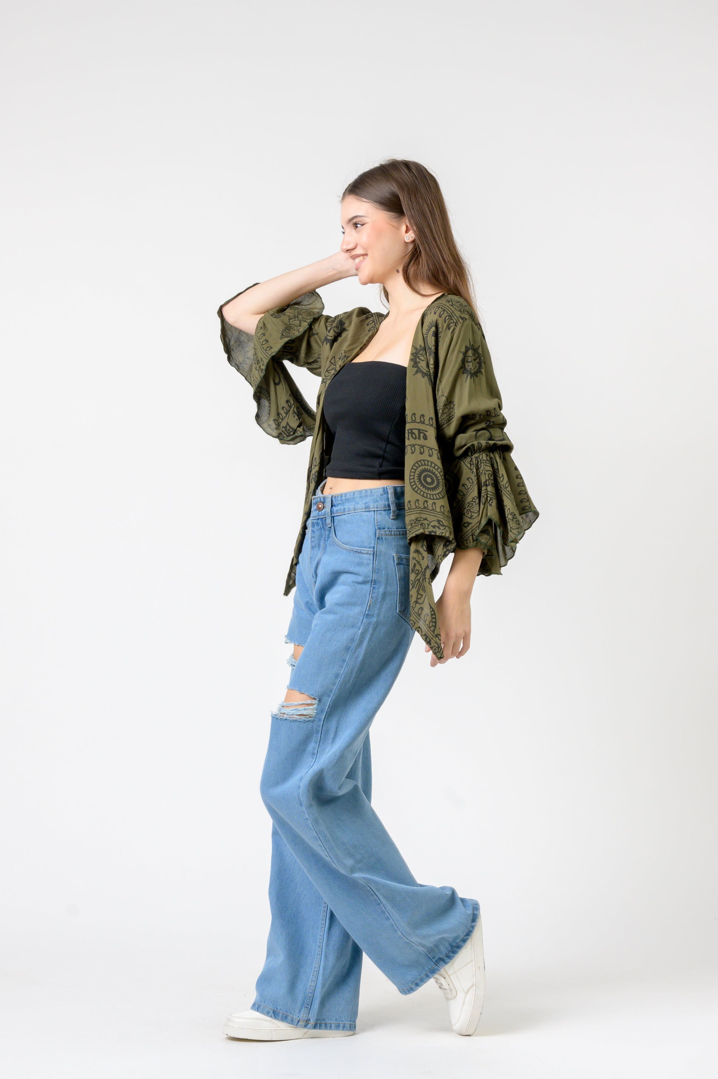 Rhea Flowing Long Sleeve Top