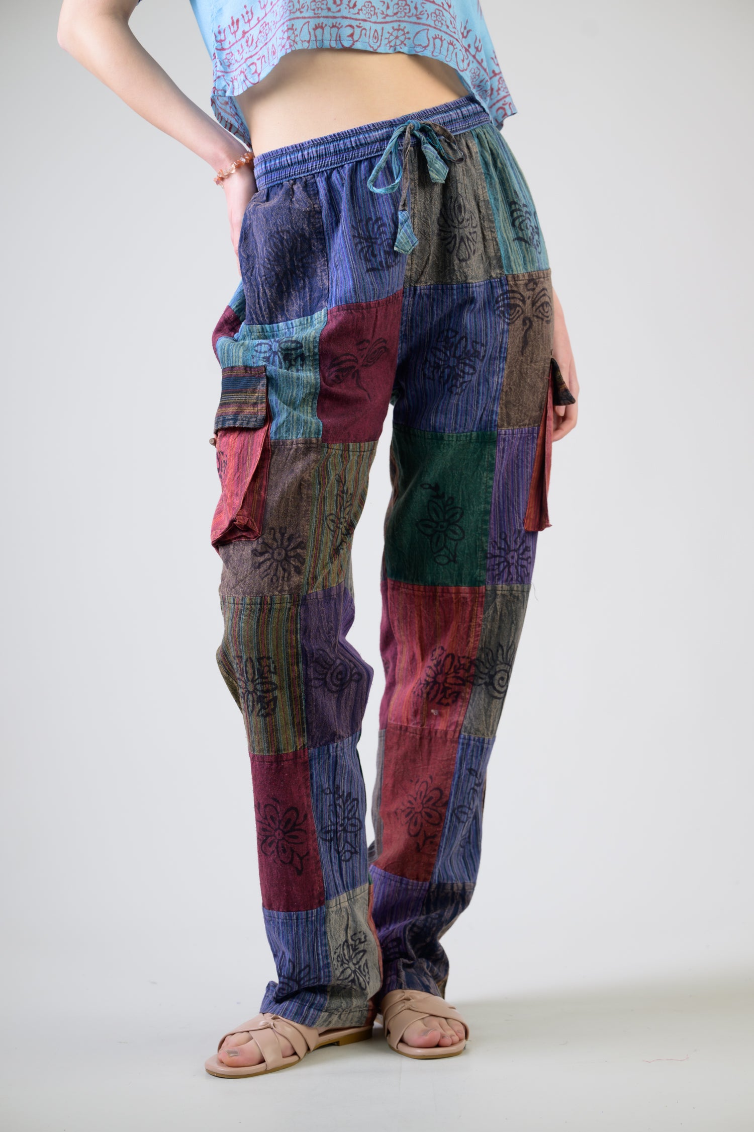 Mixed Tie-Waist Bottoms