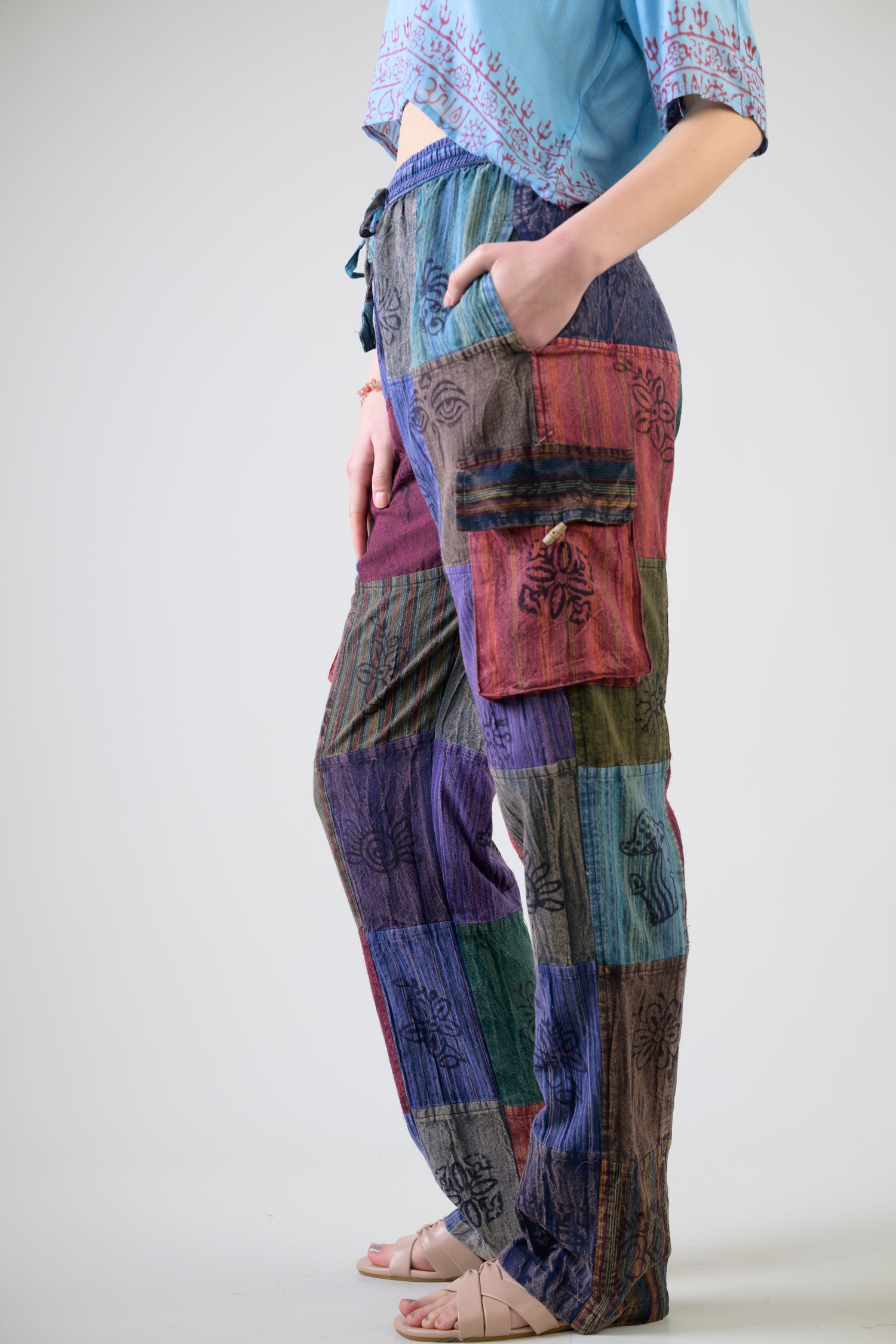 Mixed Tie-Waist Bottoms