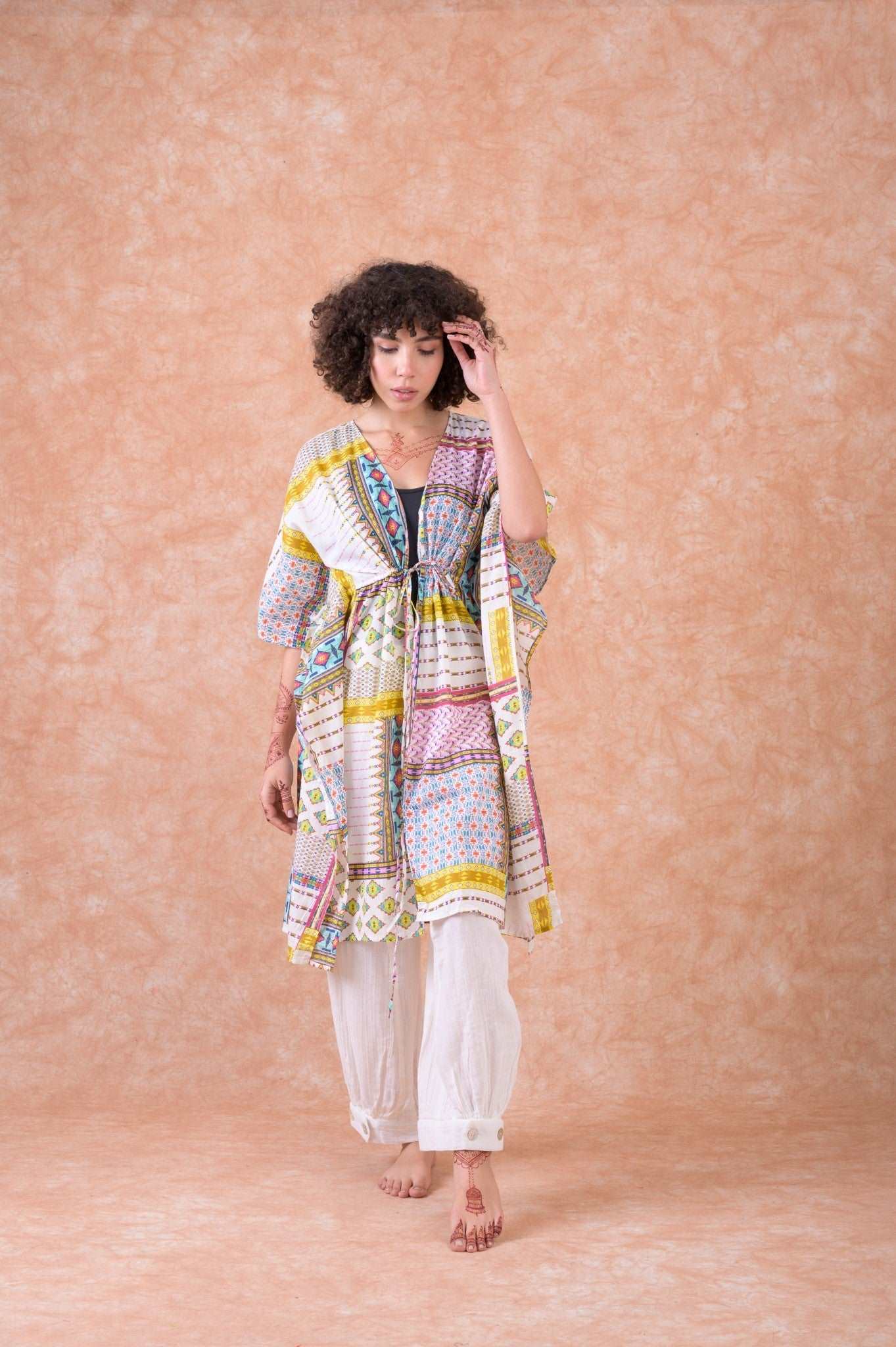 Multi-Pattern Dress Rhea Fashion