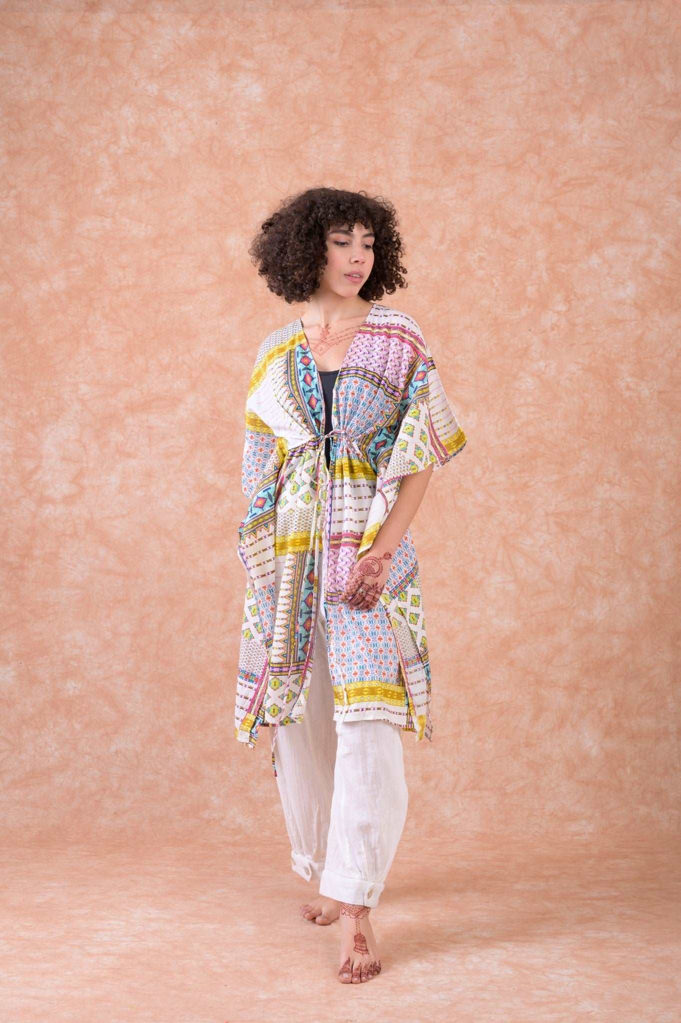 Multi-Pattern Dress Rhea Fashion