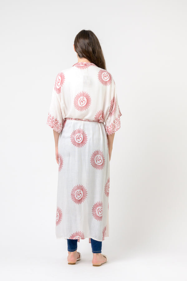 Short Sleeve Om Kimono