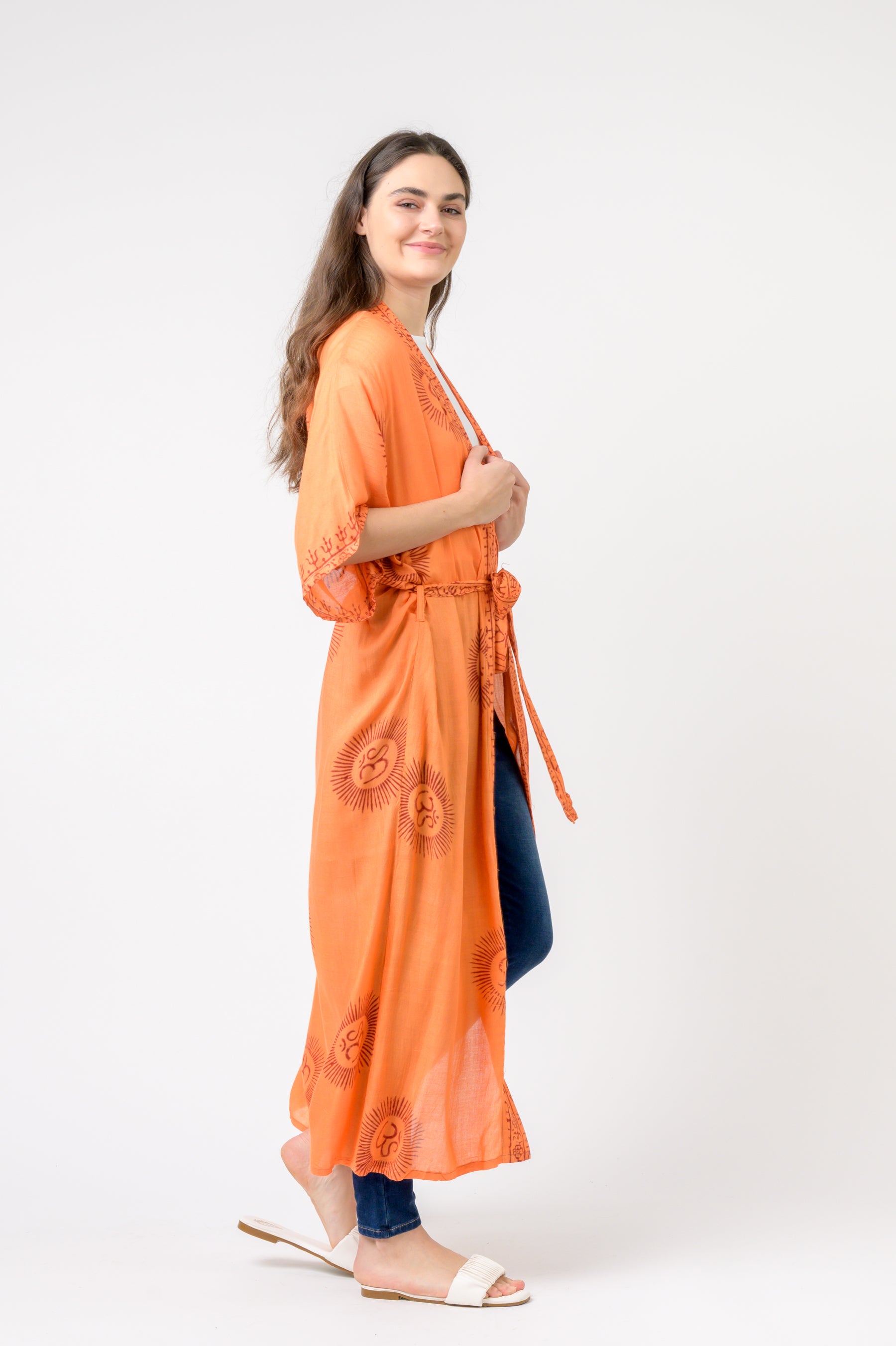 Short Sleeve Om Kimono
