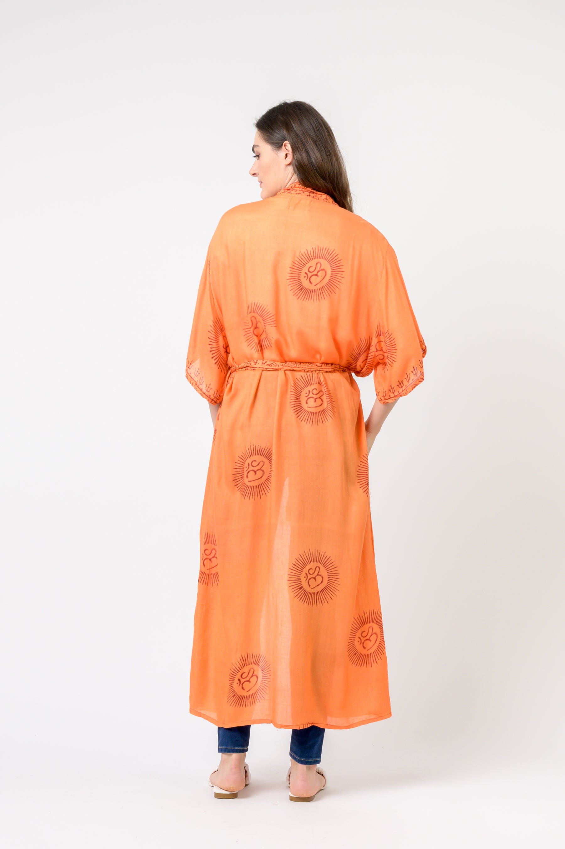 Short Sleeve Om Kimono