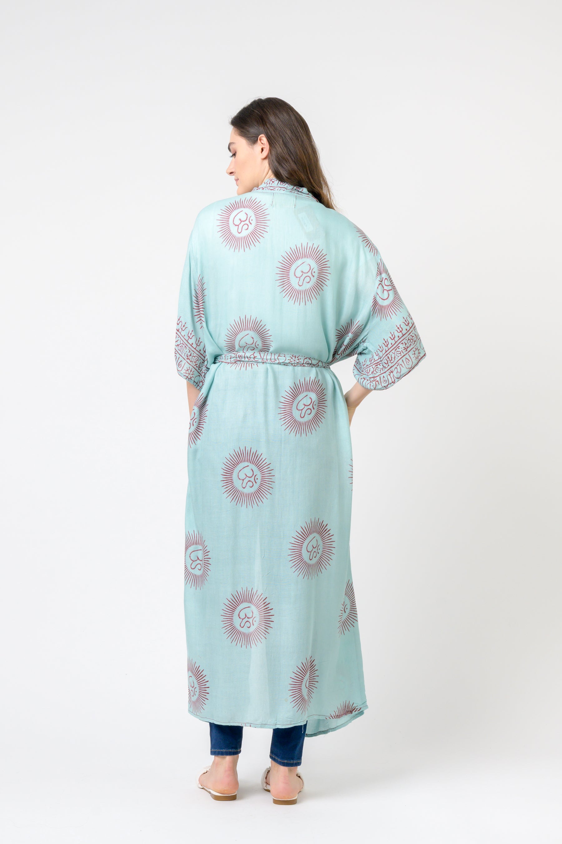Short Sleeve Om Kimono