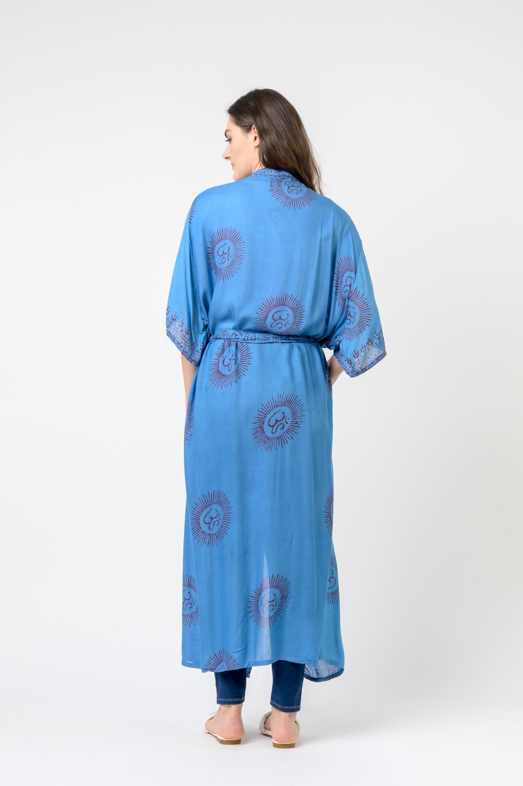 Short Sleeve Om Kimono