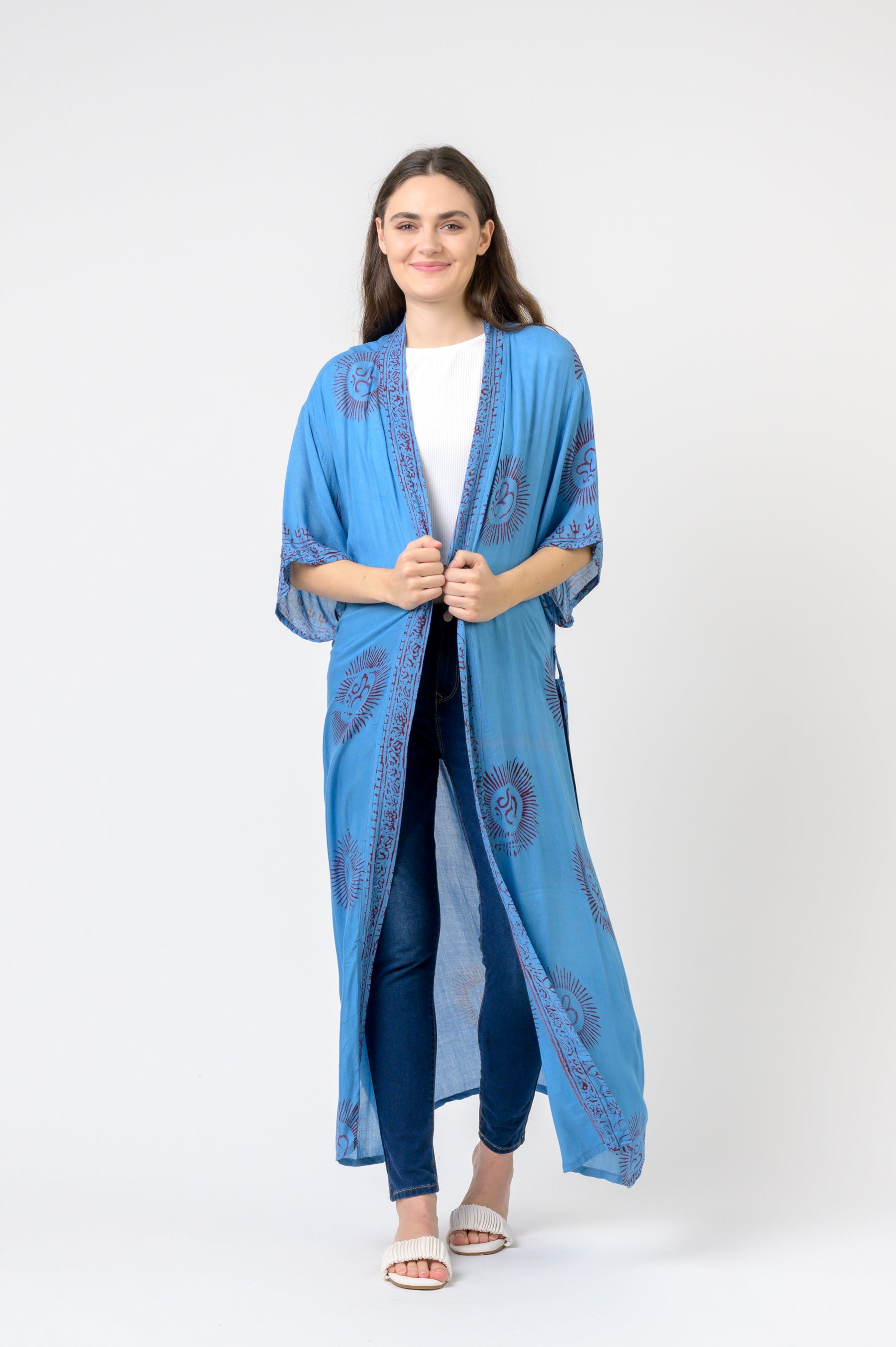 Short Sleeve Om Kimono