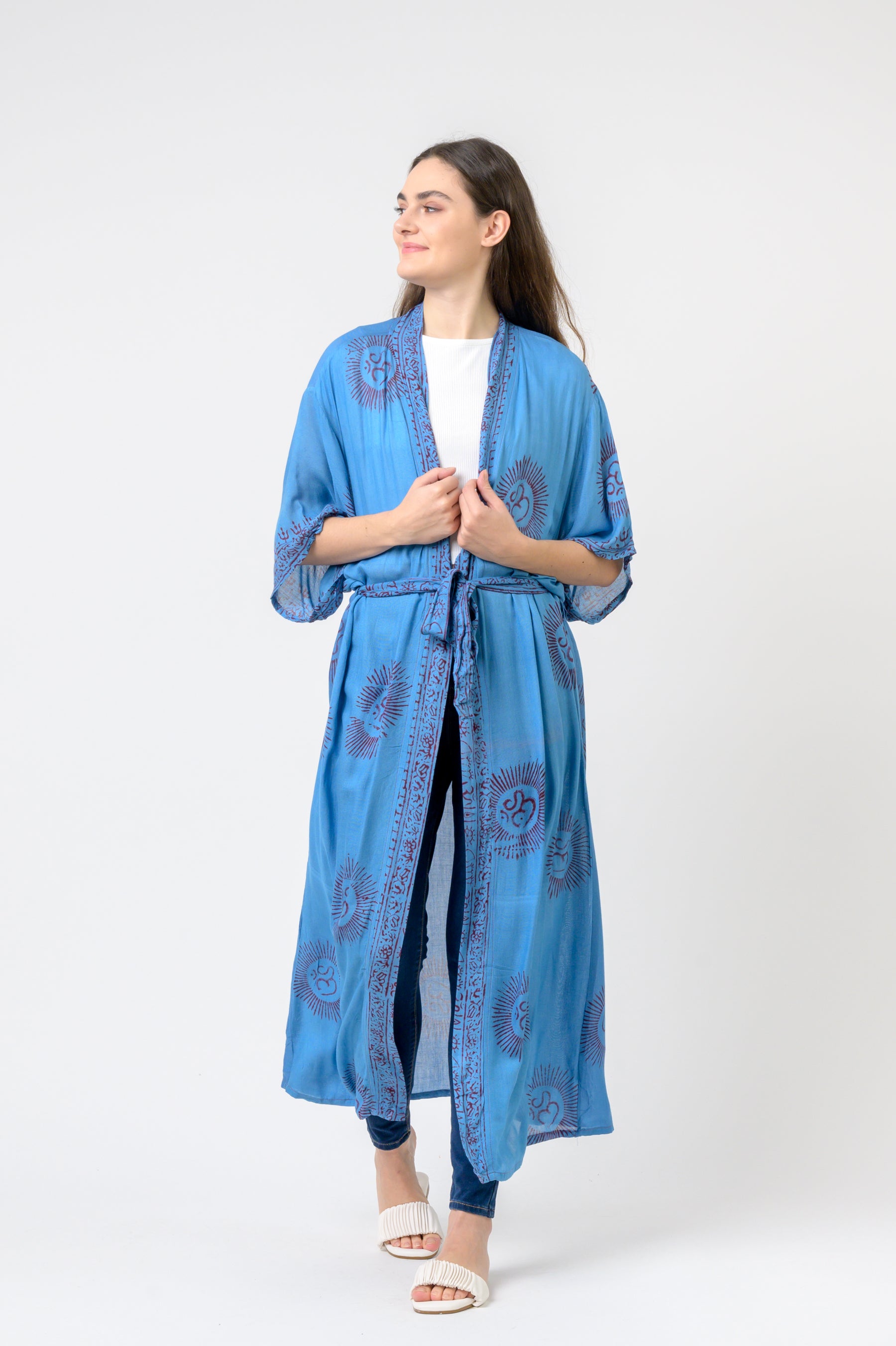 Short Sleeve Om Kimono