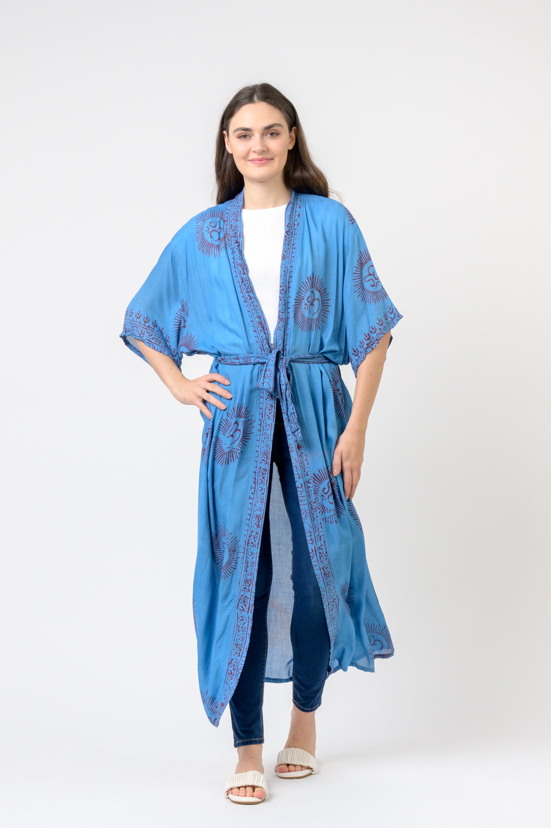 Short Sleeve Om Kimono