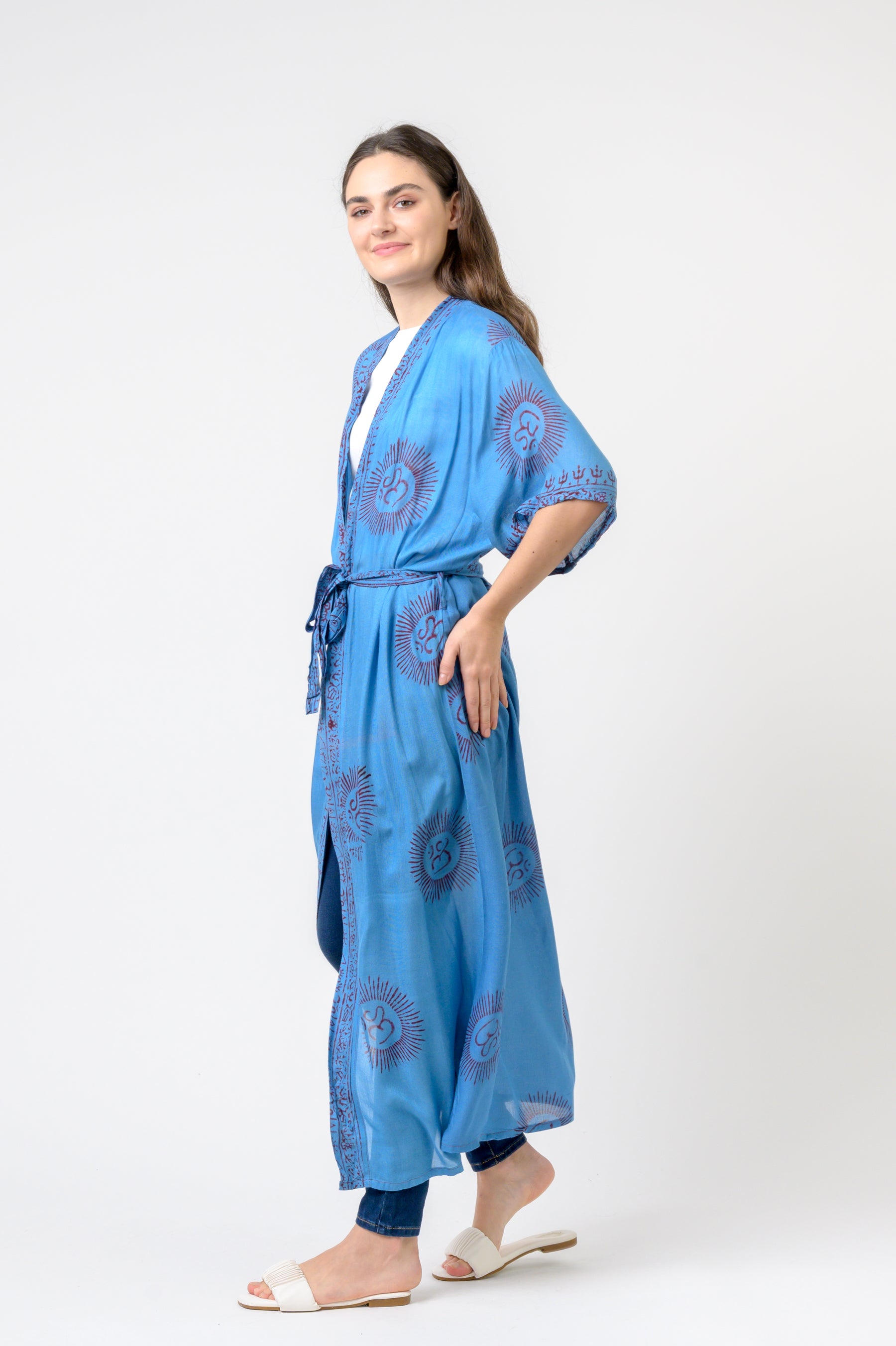 Short Sleeve Om Kimono