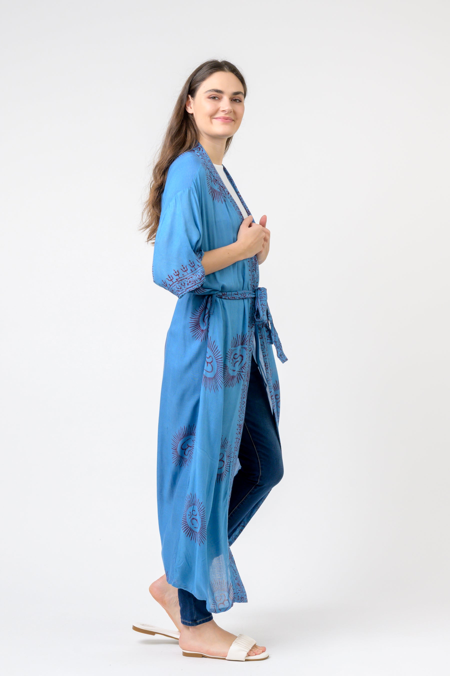 Short Sleeve Om Kimono