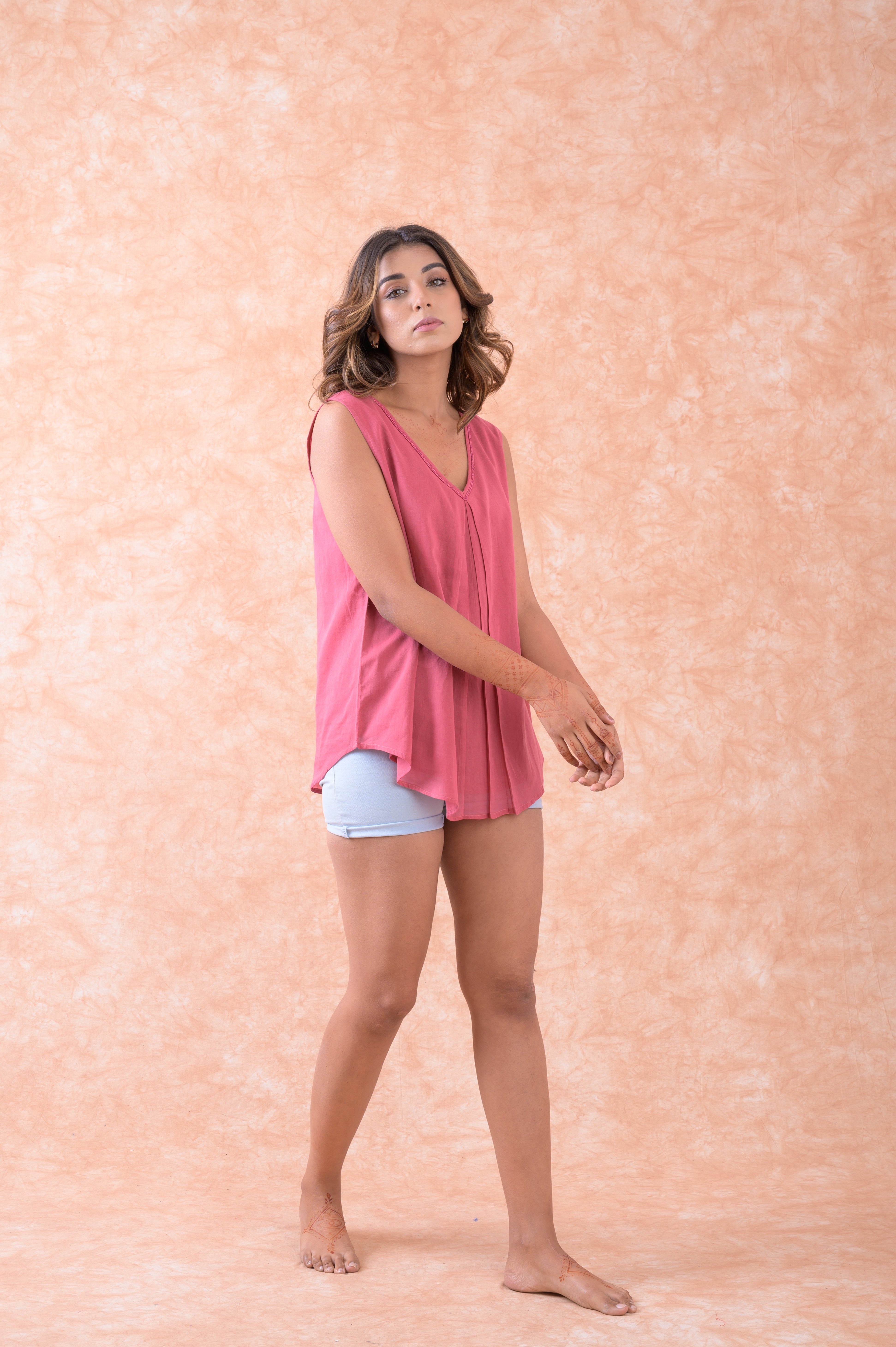 Solid Sleeveless Top