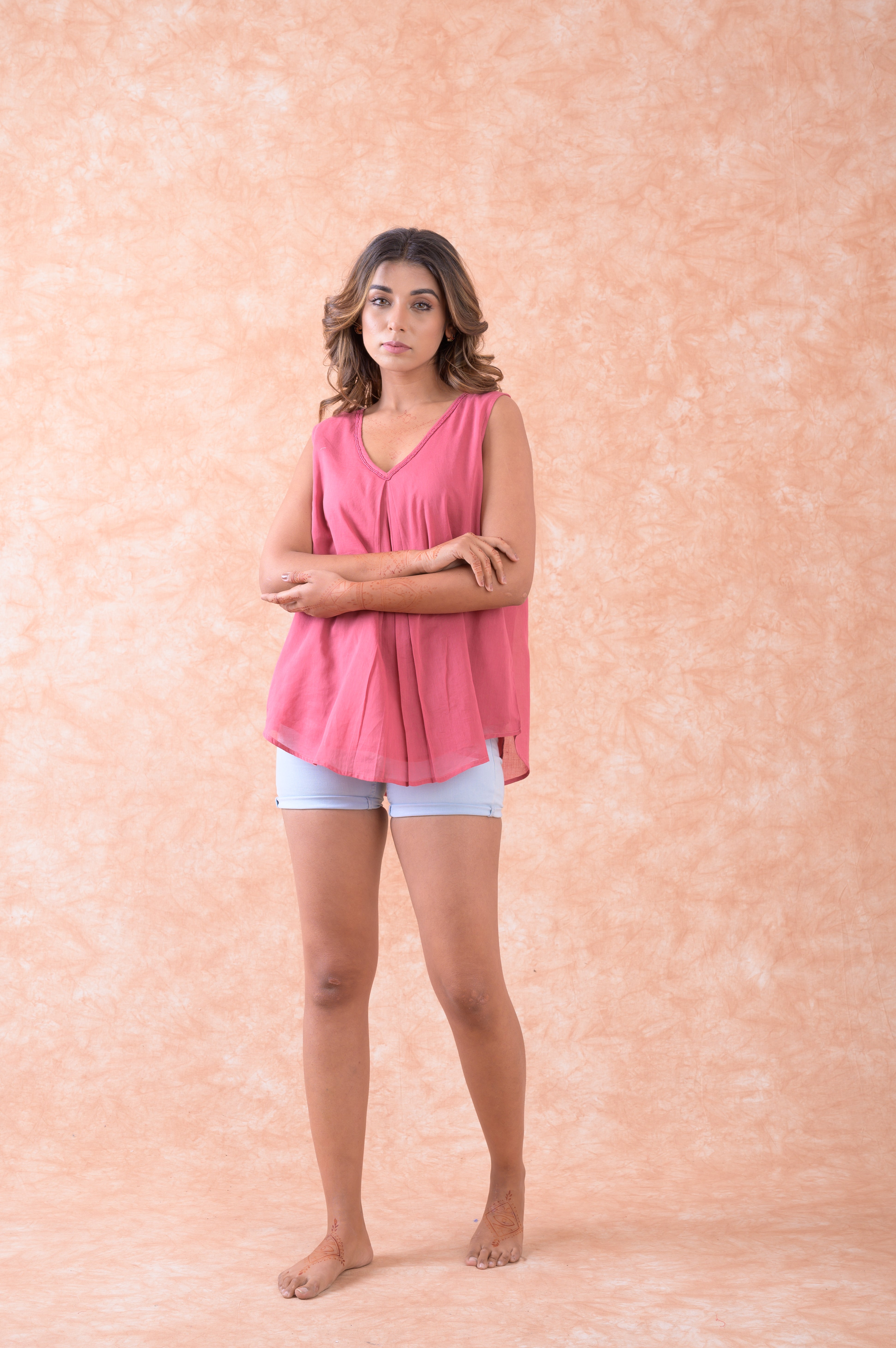 Solid Sleeveless Top