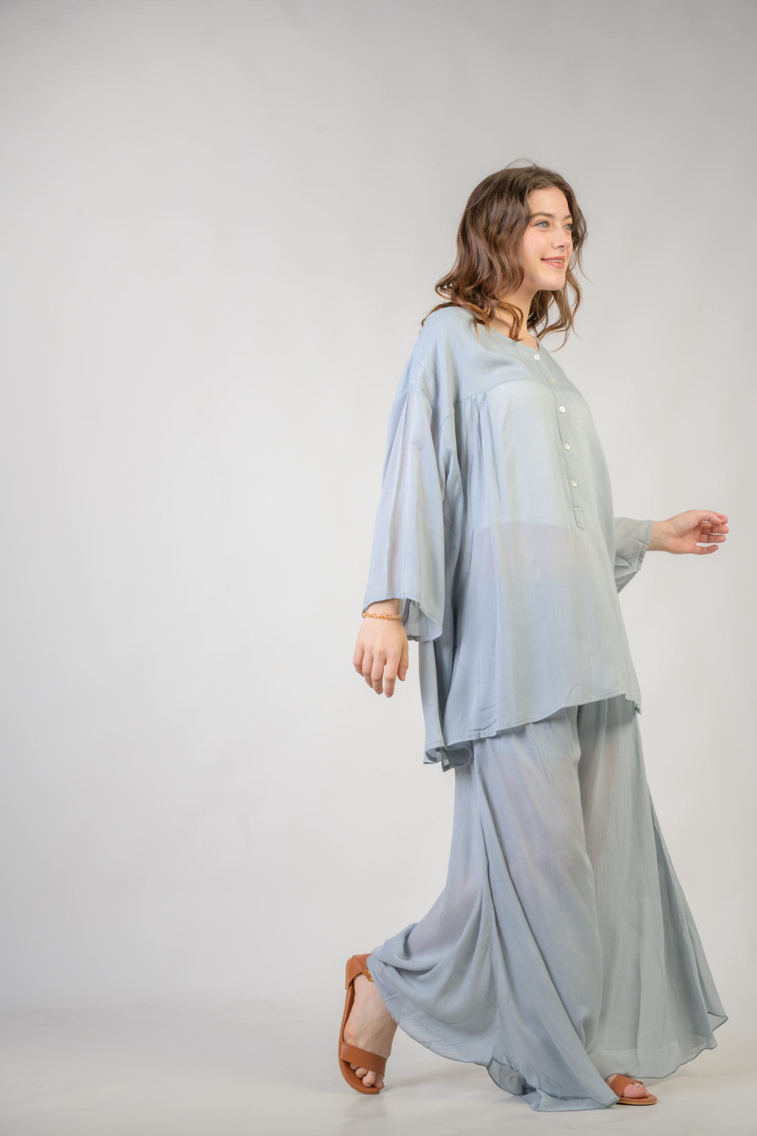 Ivo Top and Trouser Set - Silver