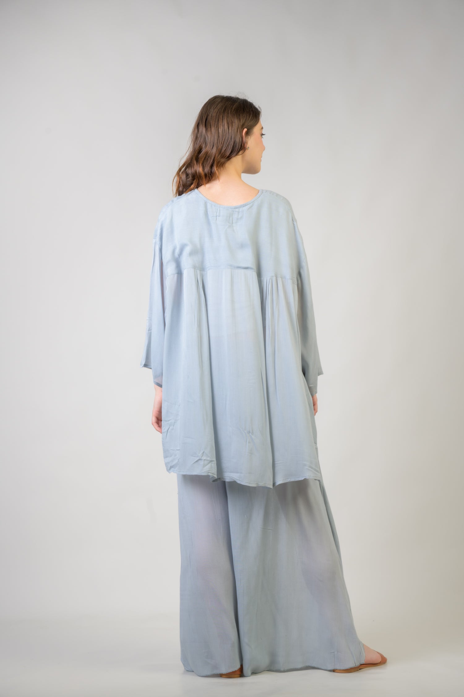 Ivo Top and Trouser Set - Silver