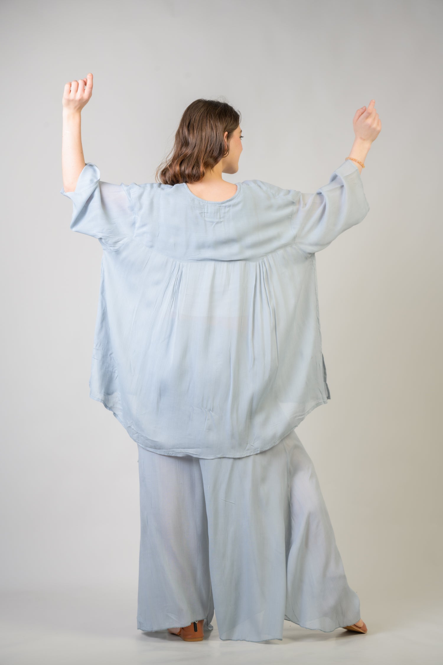 Ivo Top and Trouser Set - Silver
