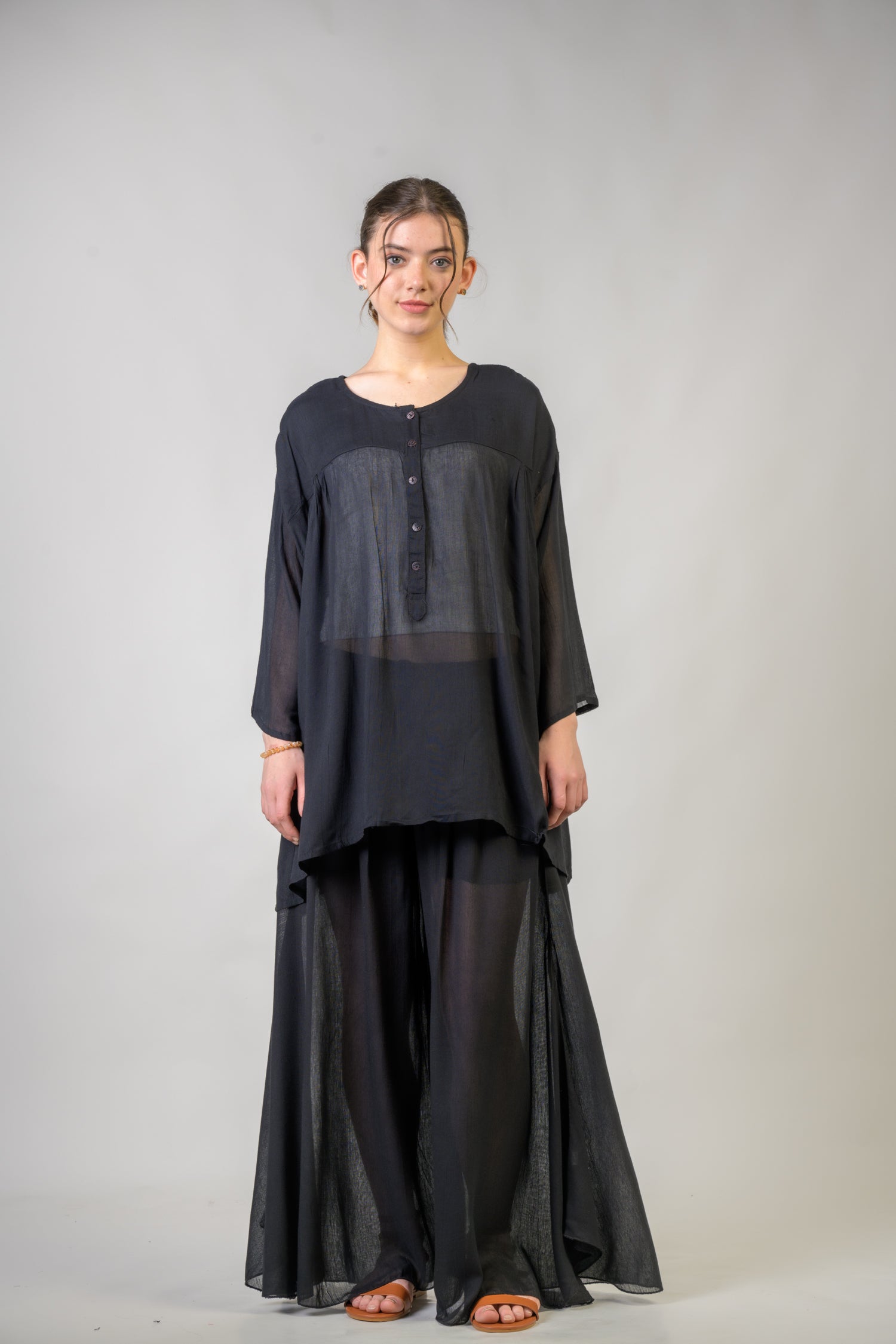 Ivo Top and Trouser Set - Black