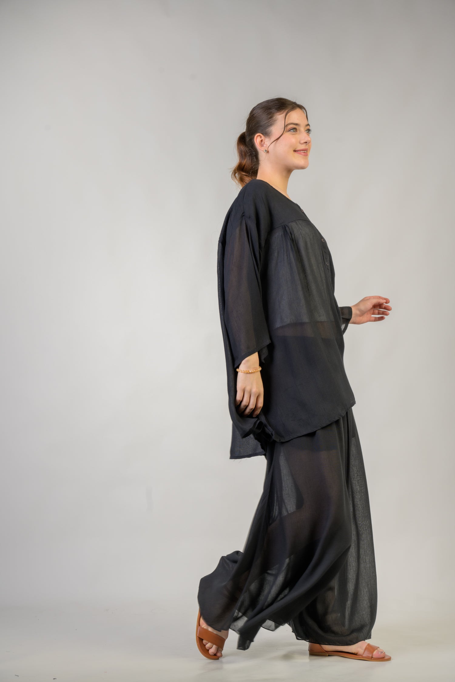 Ivo Top and Trouser Set - Black