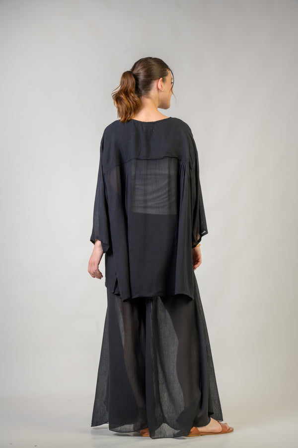 Ivo Top and Trouser Set - Black
