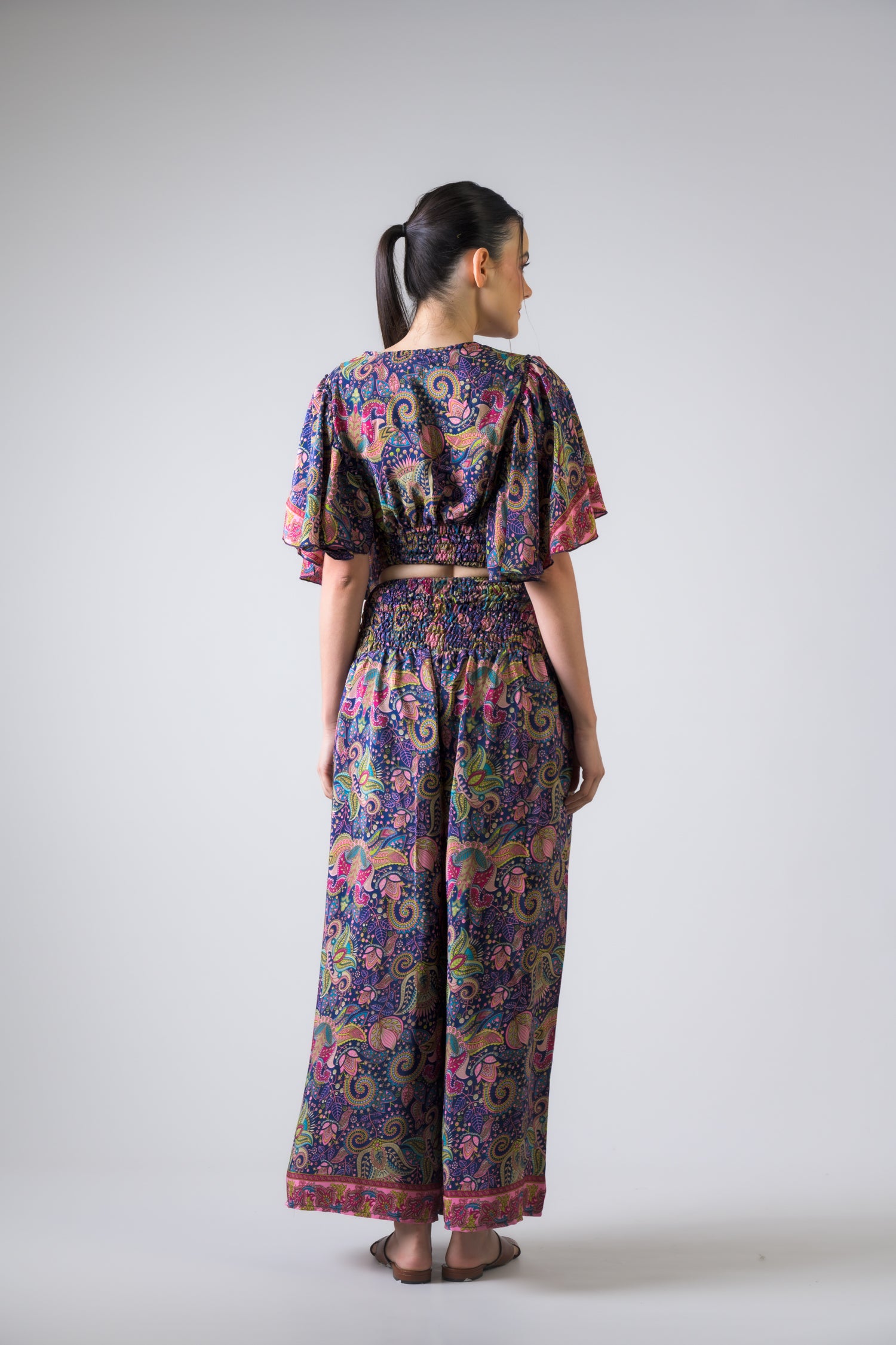 Rhea Print Top and Trouser Set