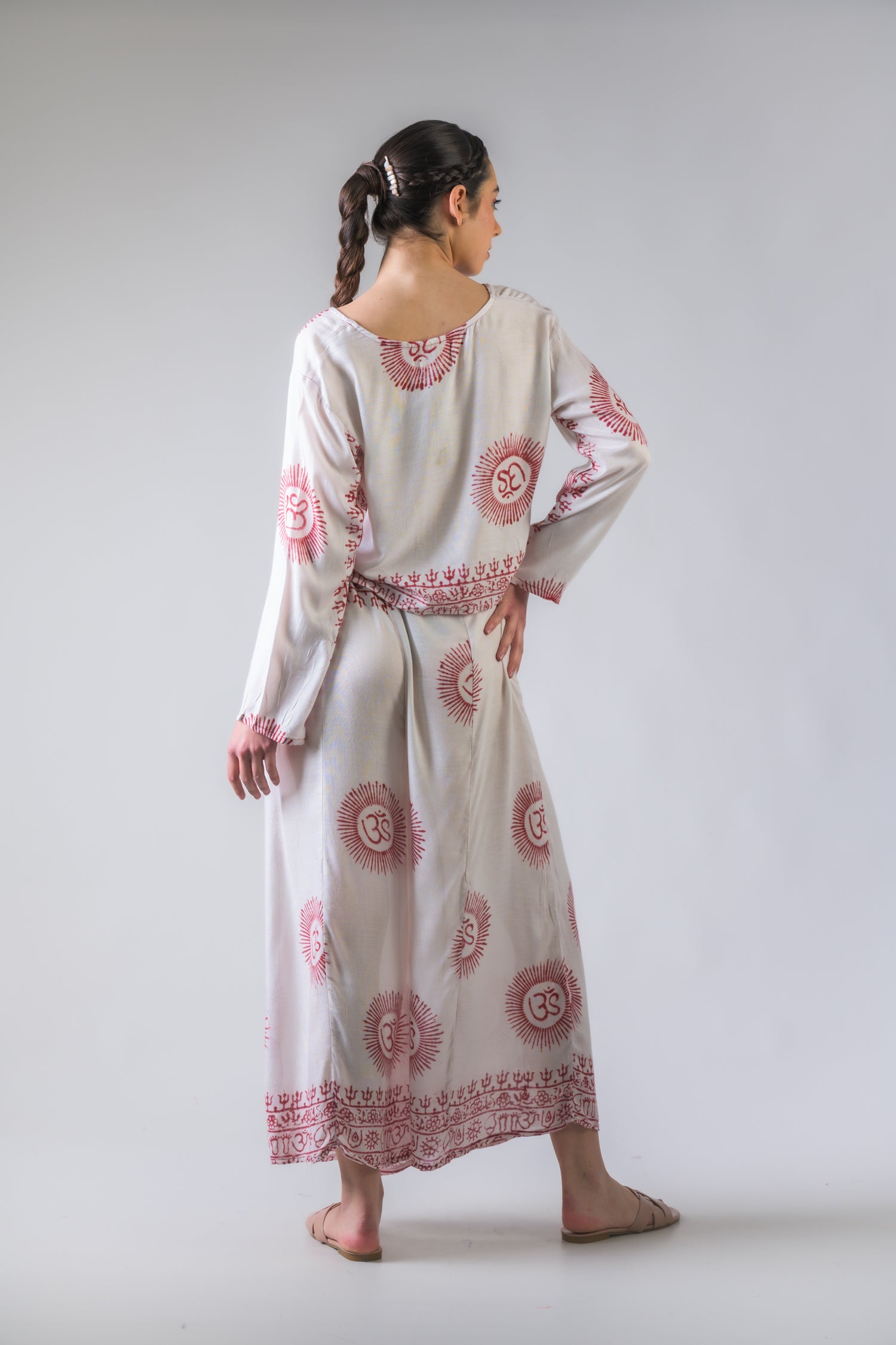 Rhea V Neck Top and Trousers Set