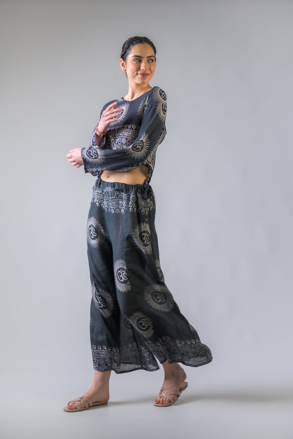 Rhea V Neck Top and Trousers Set