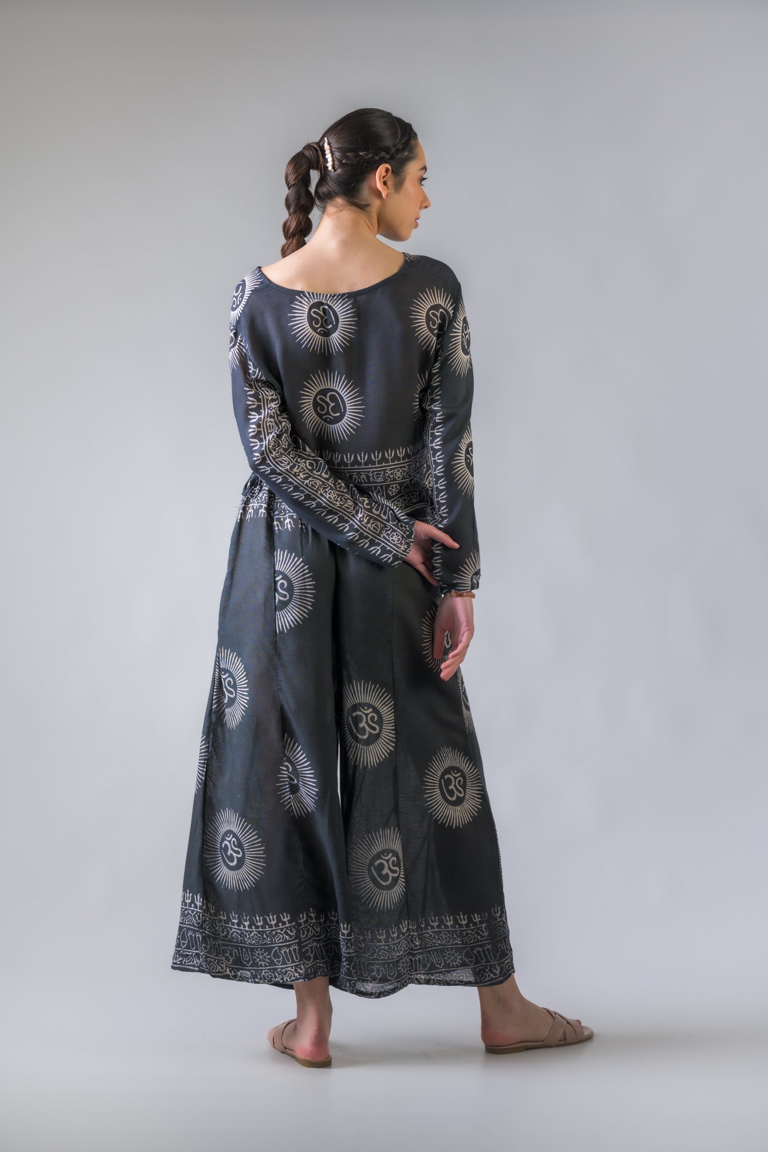 Rhea V Neck Top and Trousers Set