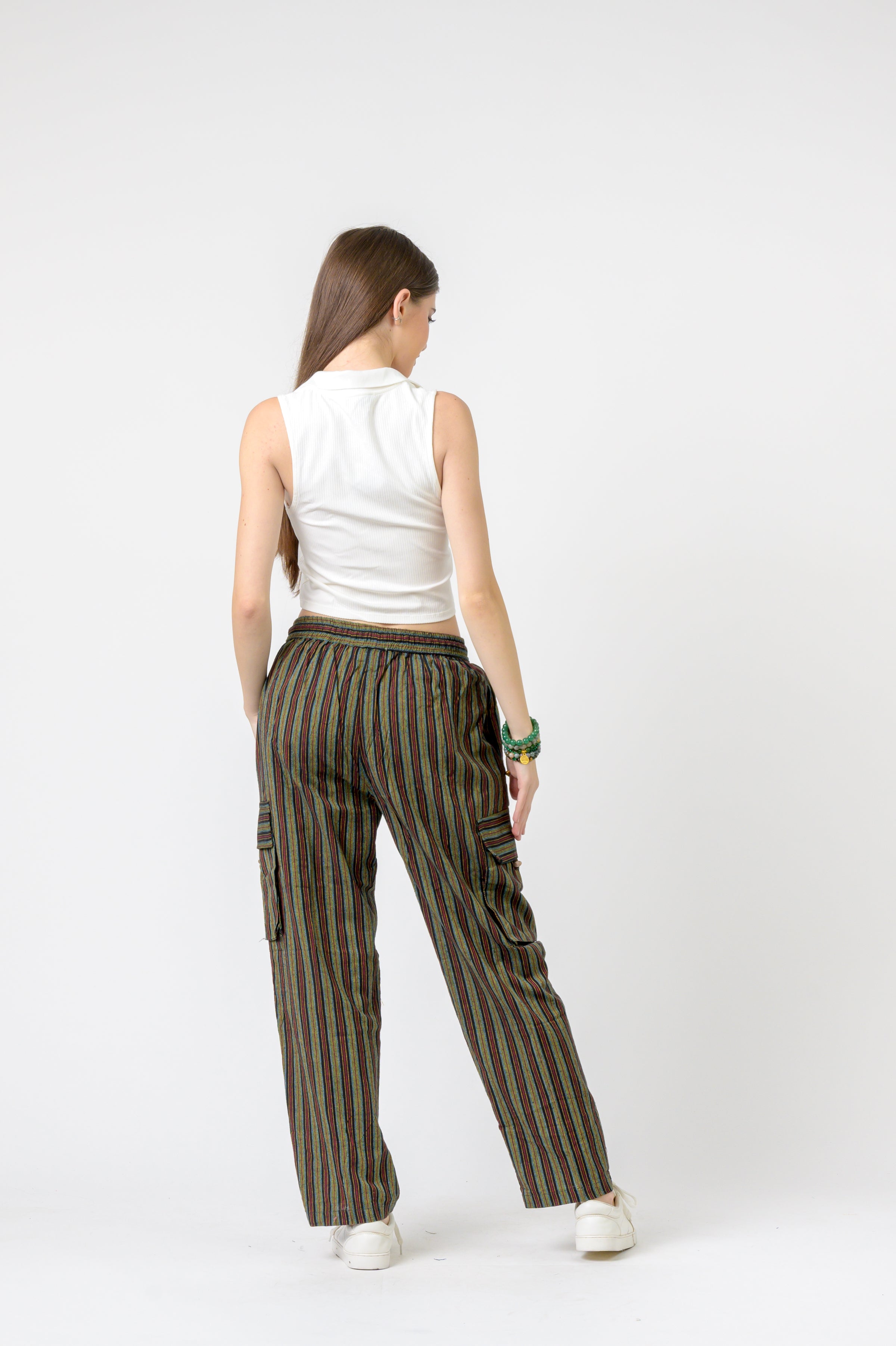 Striped Cargo Pants