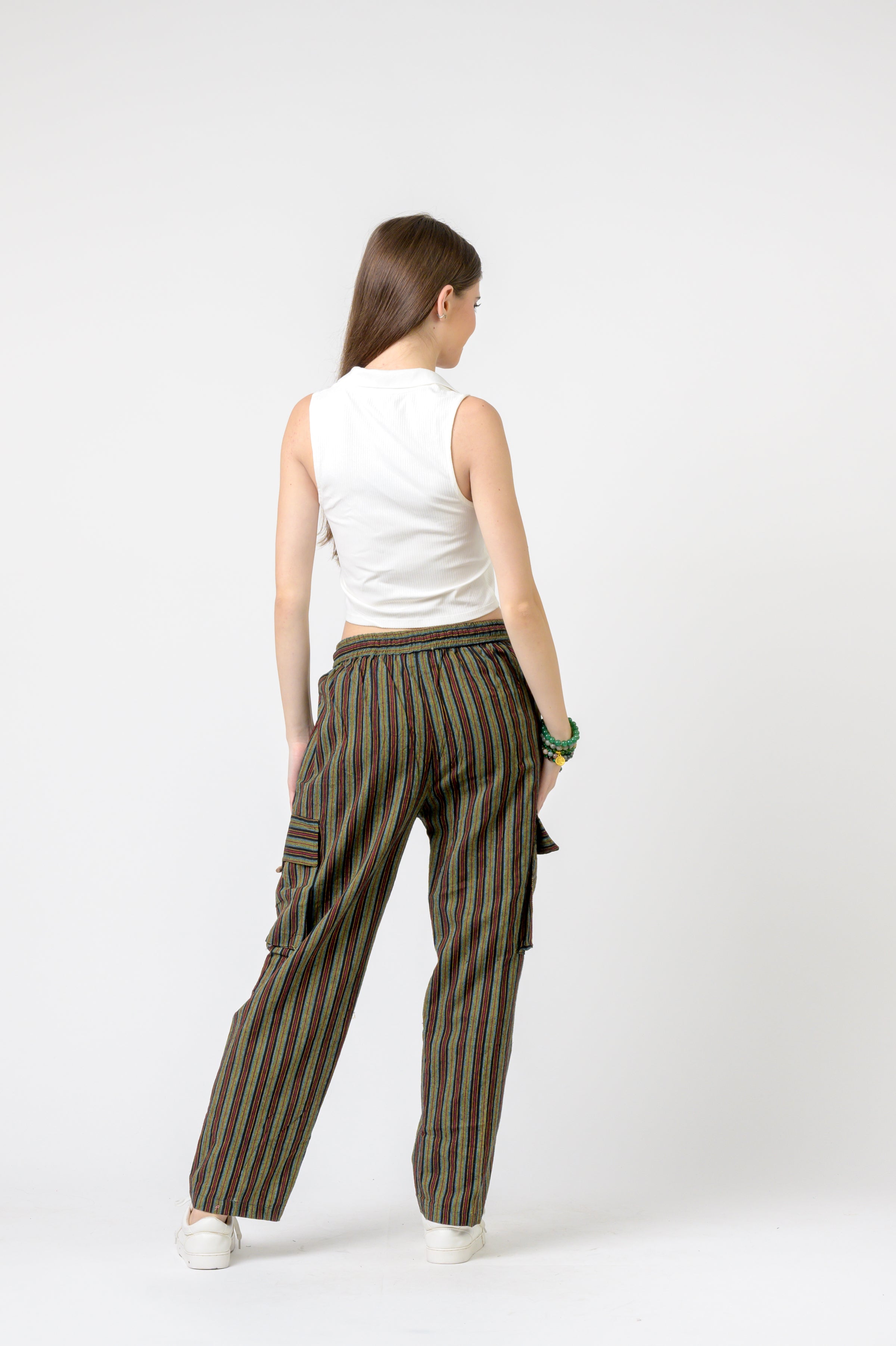 Striped Cargo Pants
