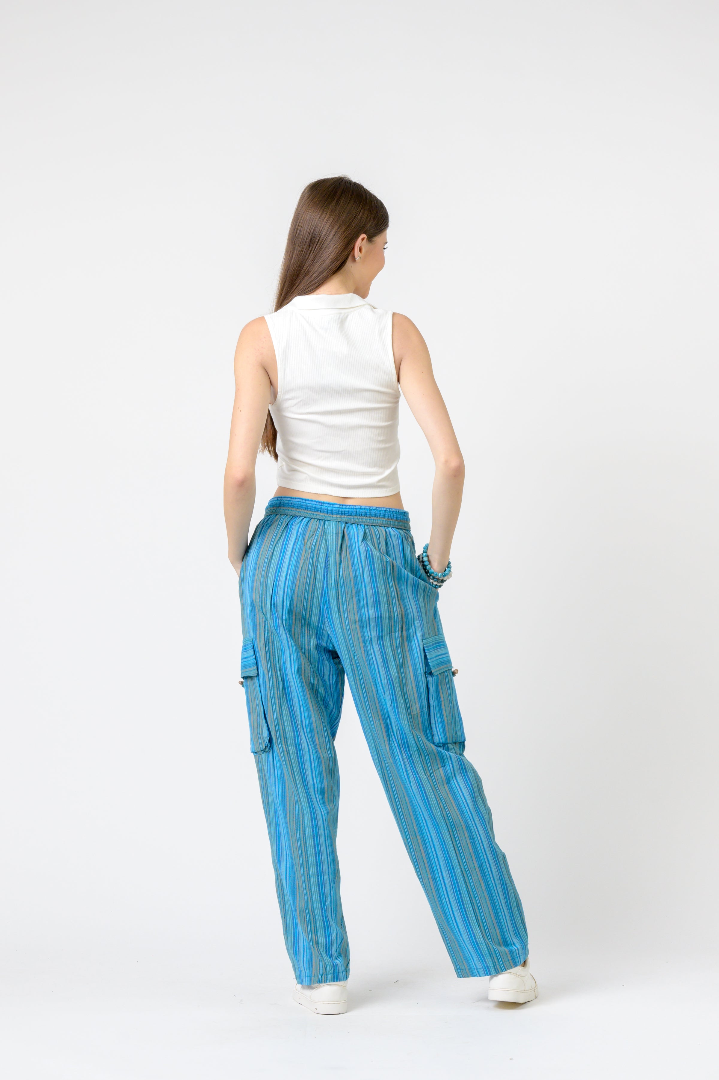 Striped Cargo Pants