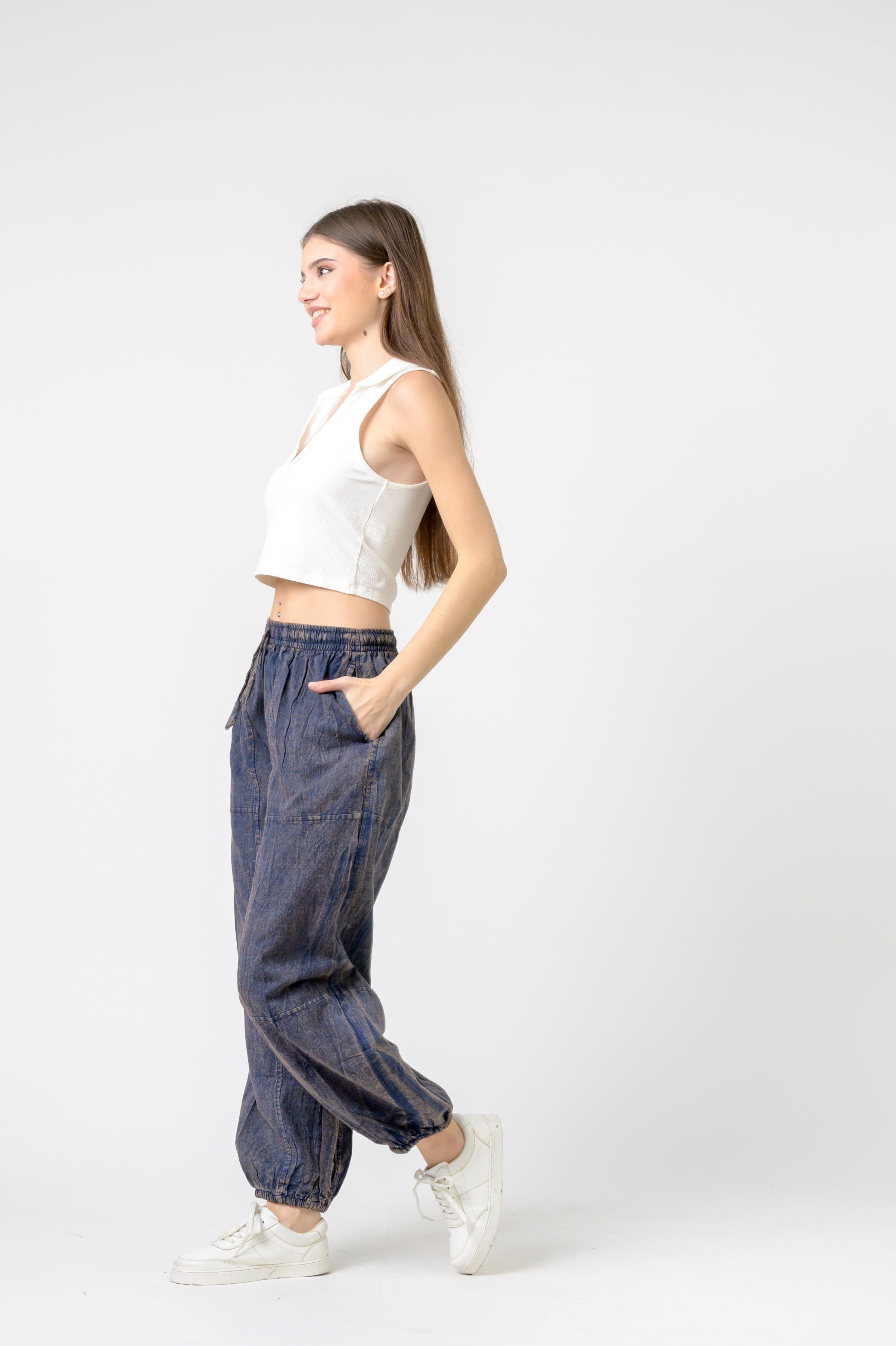 Tie-Front Yoga Pants