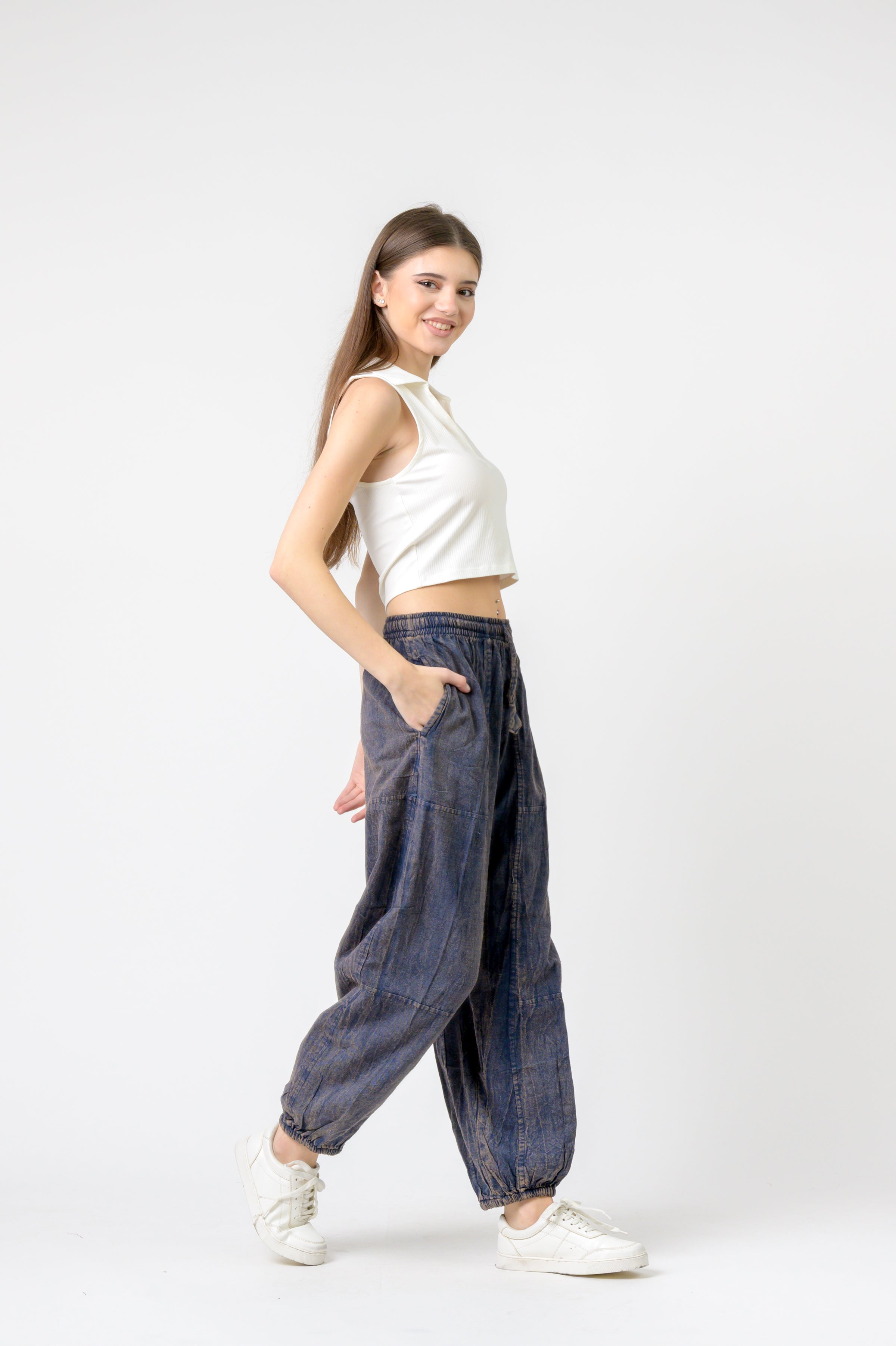 Tie-Front Yoga Pants