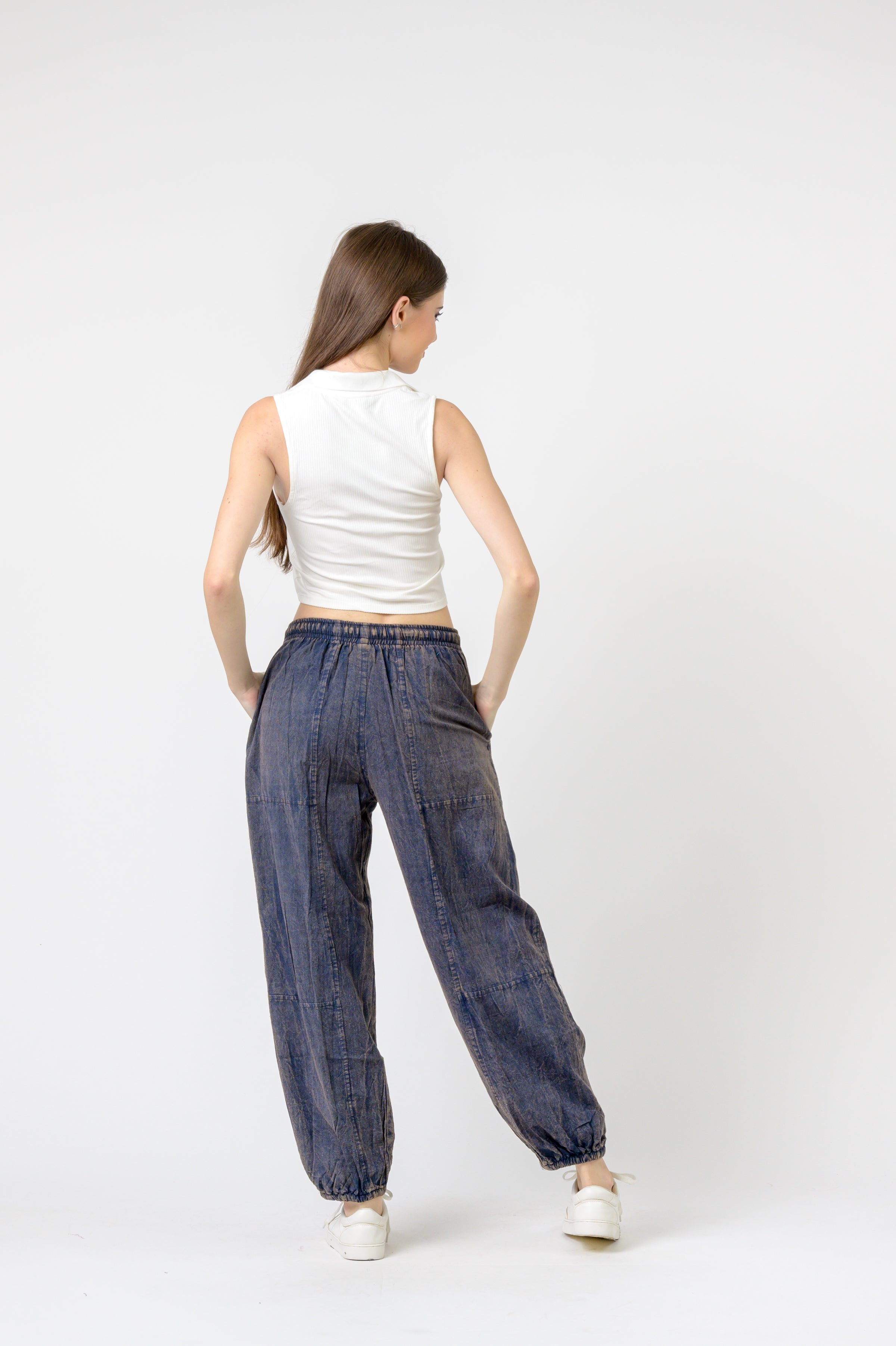 Tie-Front Yoga Pants