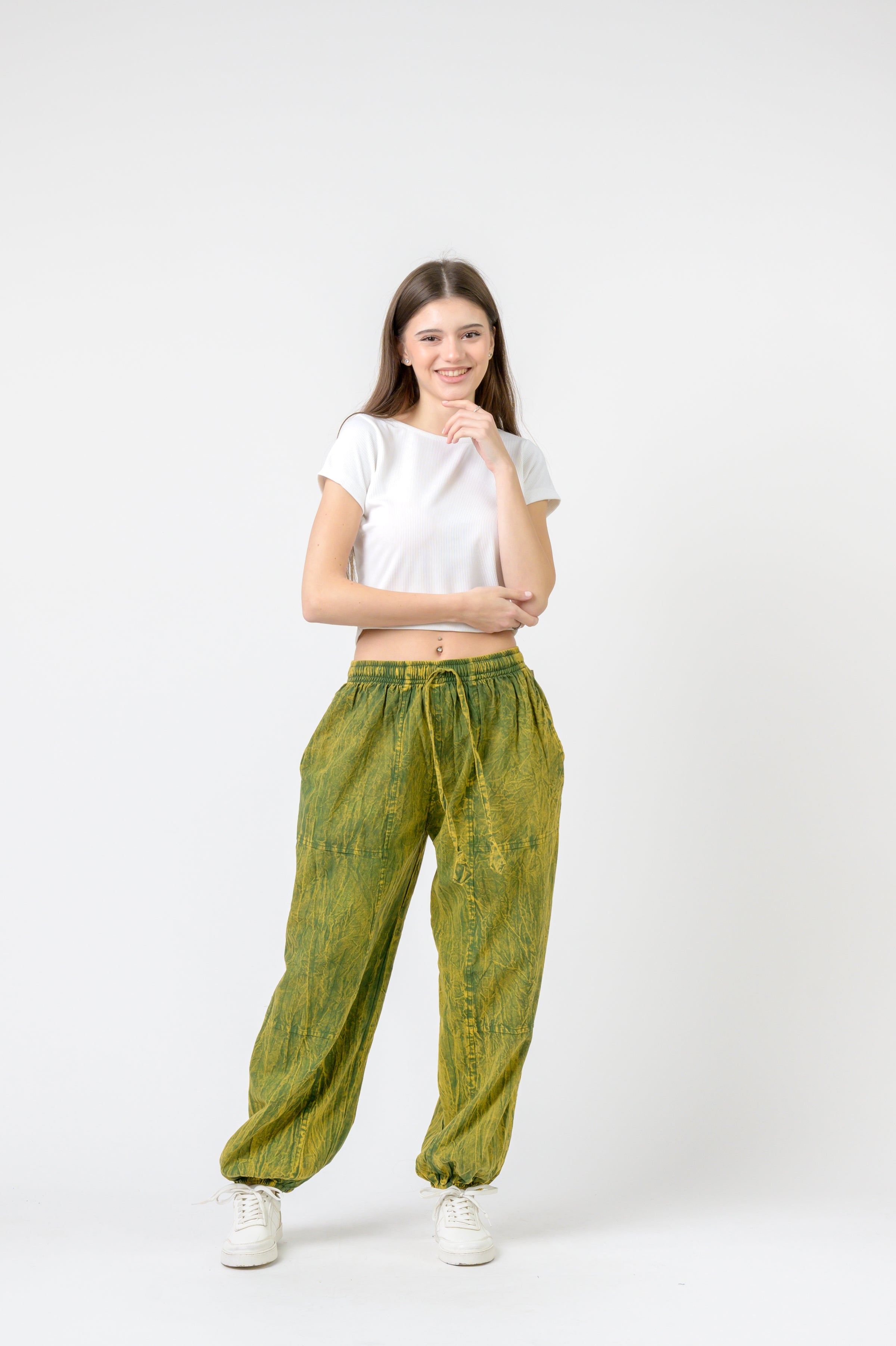 Tie-Front Yoga Pants