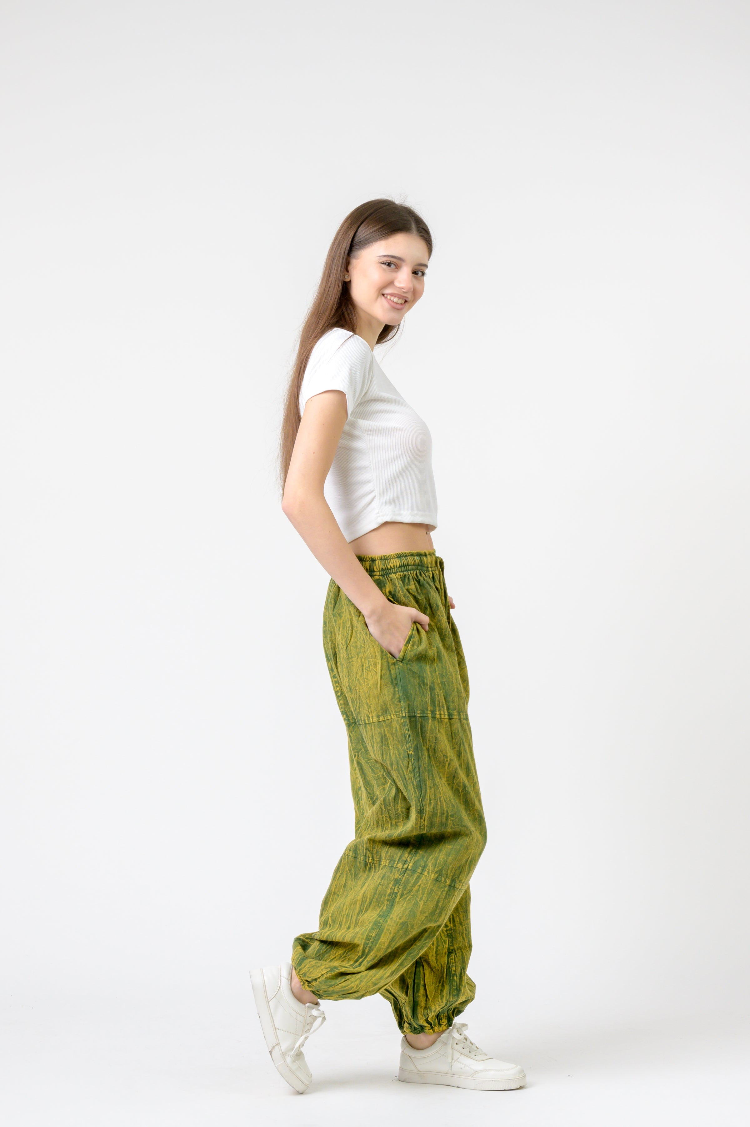 Tie-Front Yoga Pants