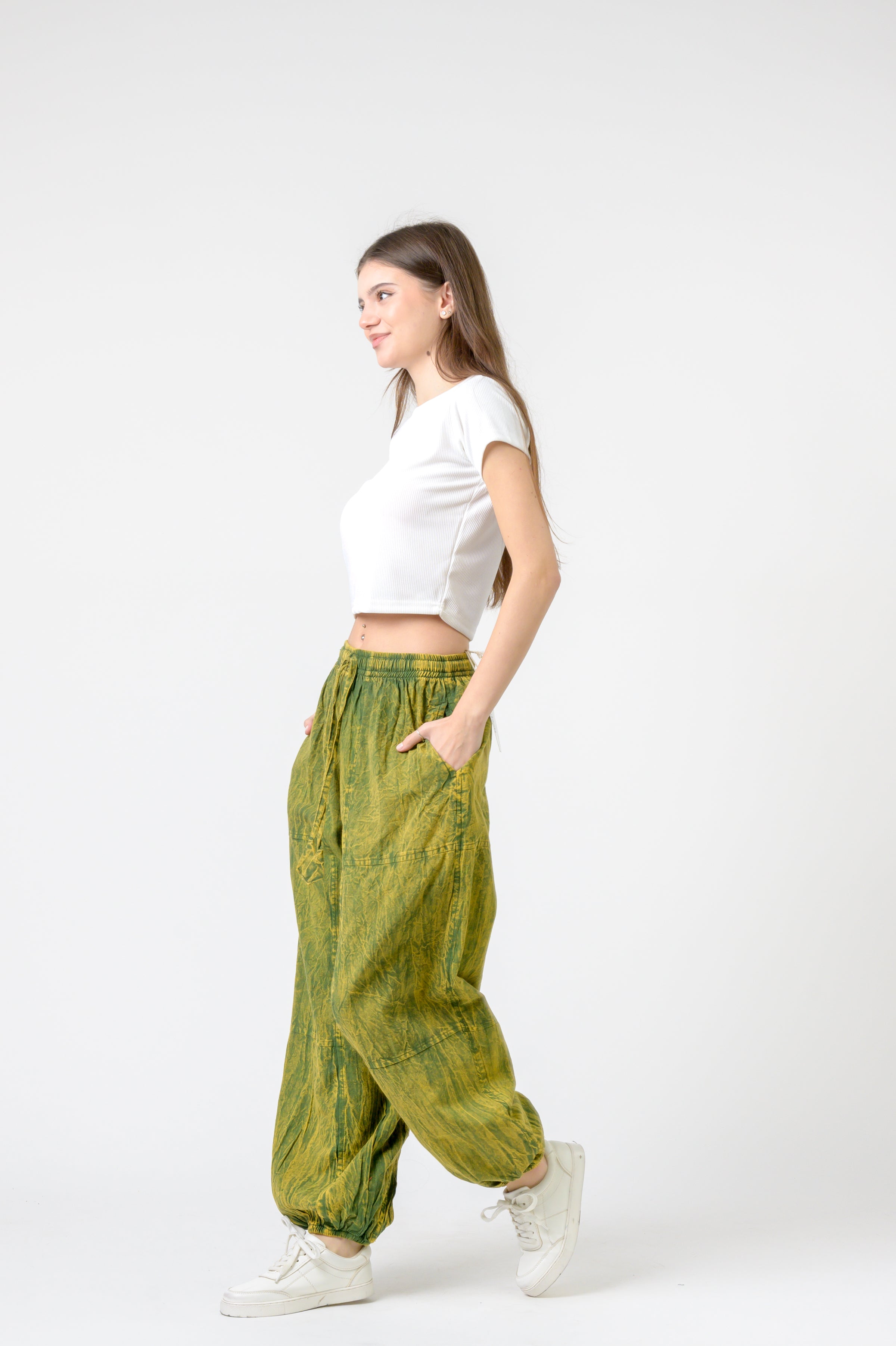 Tie-Front Yoga Pants