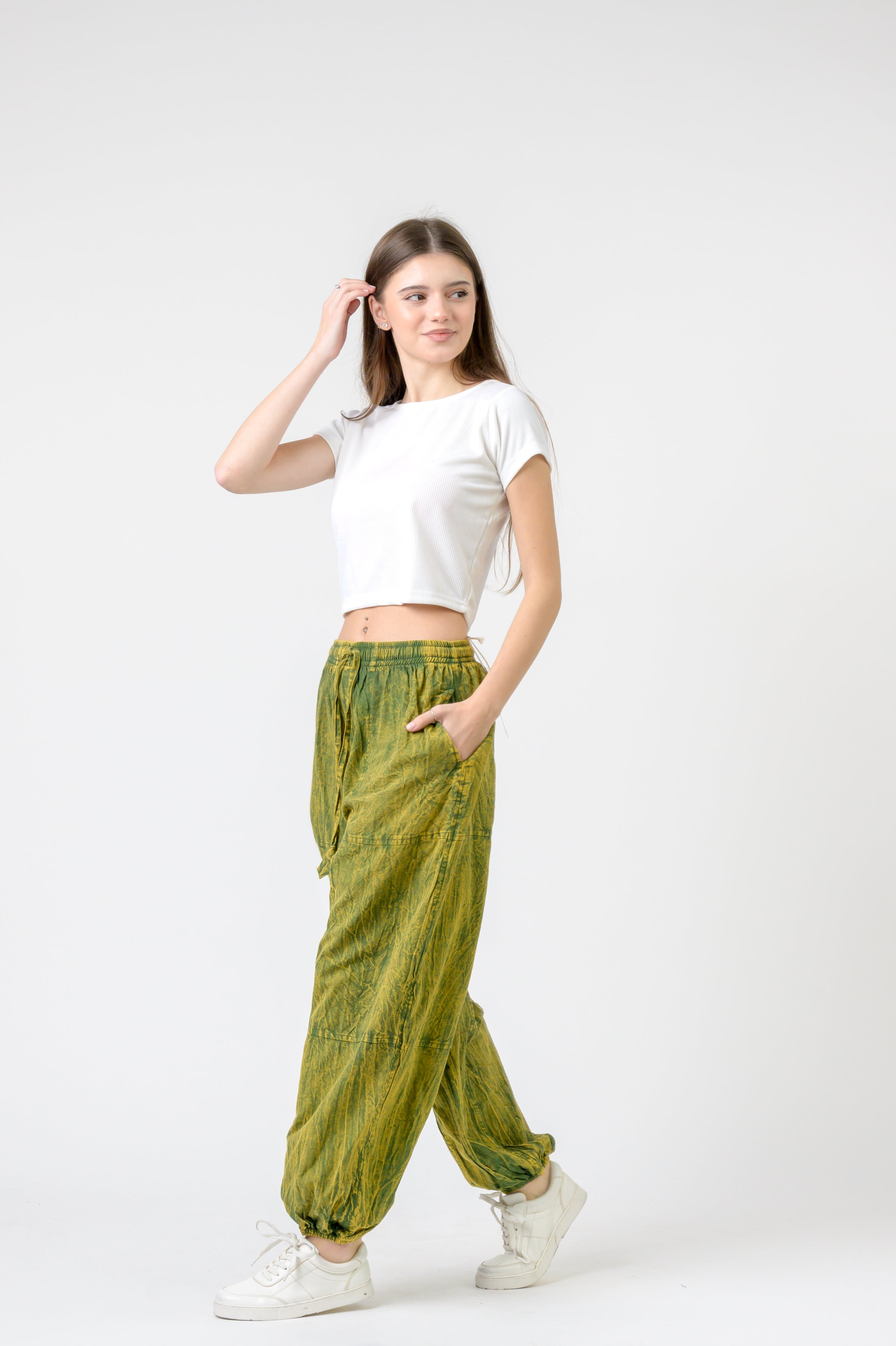 Tie-Front Yoga Pants