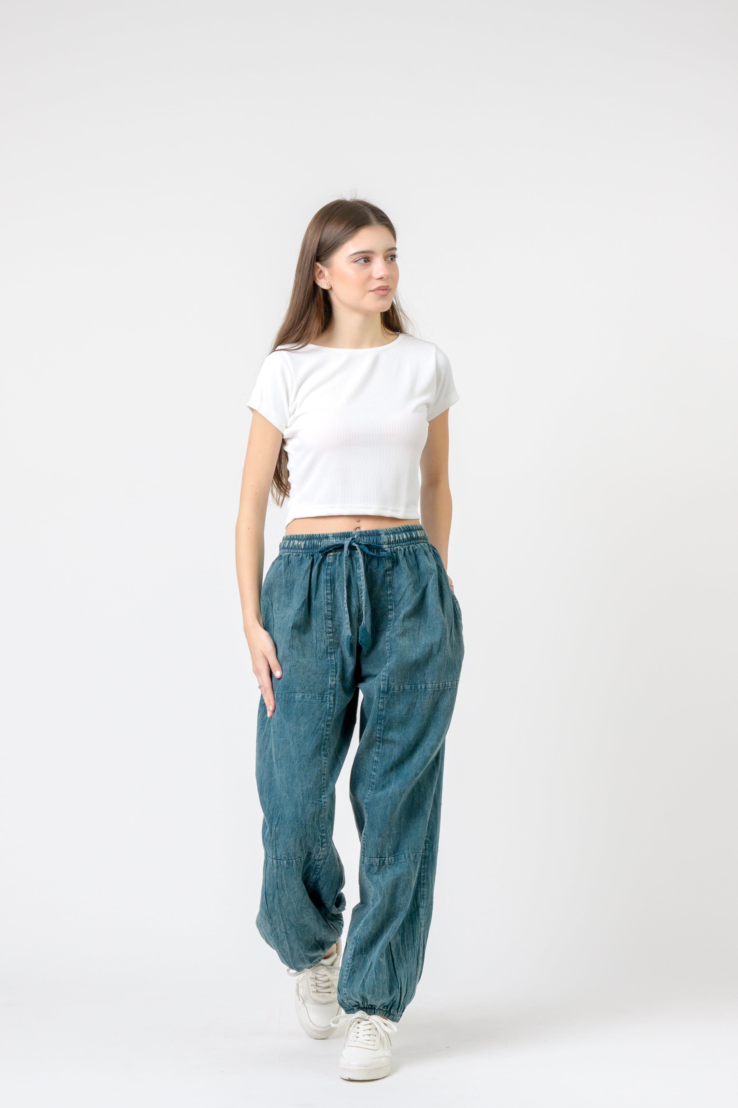 Tie-Front Yoga Pants