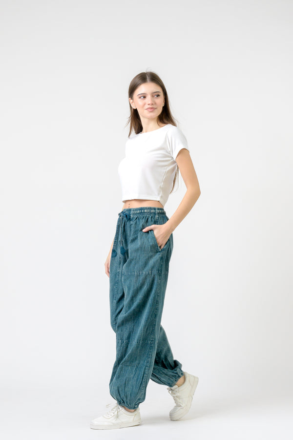 Tie-Front Yoga Pants