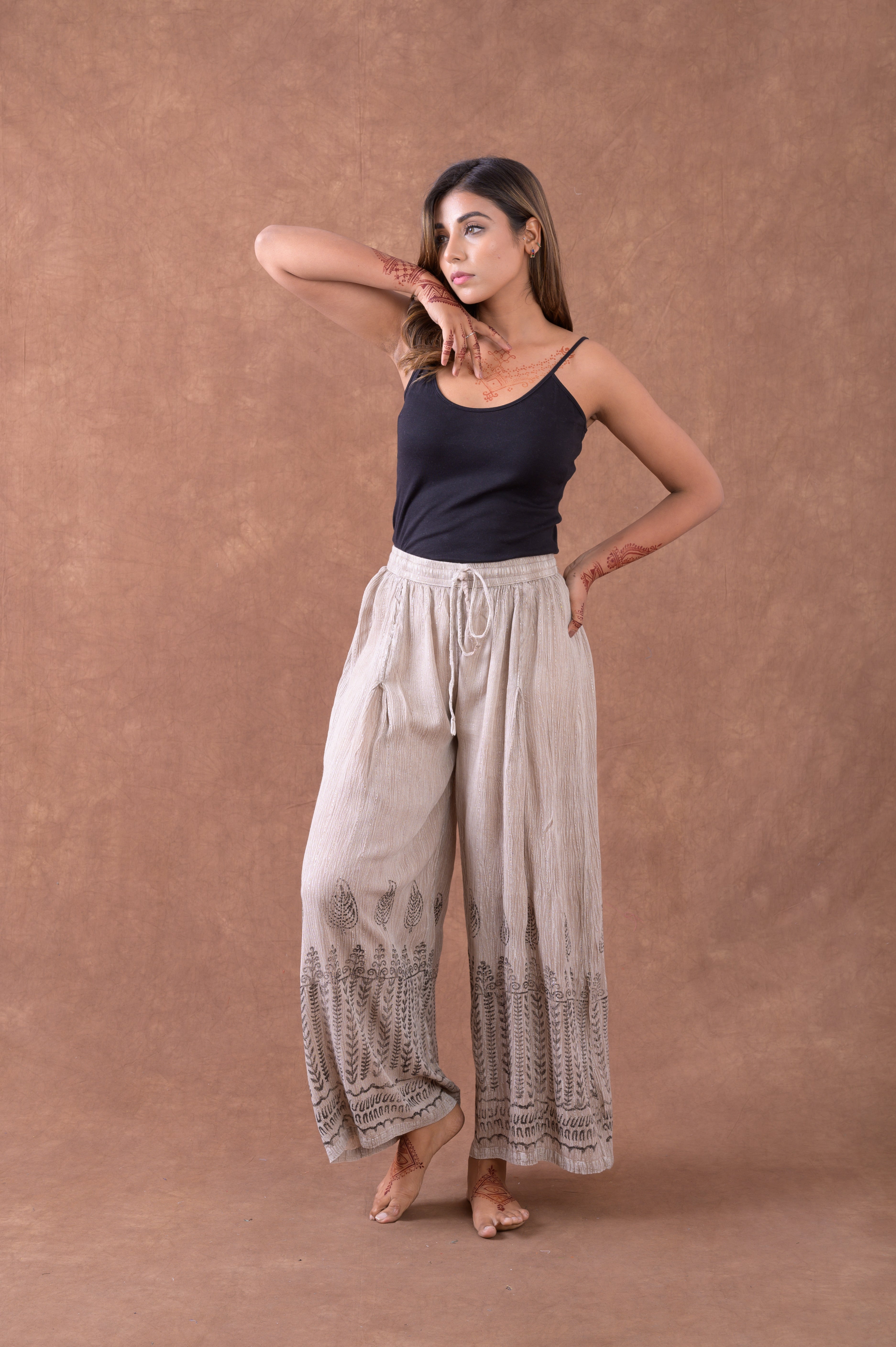 Rhea Pattern Print Pants