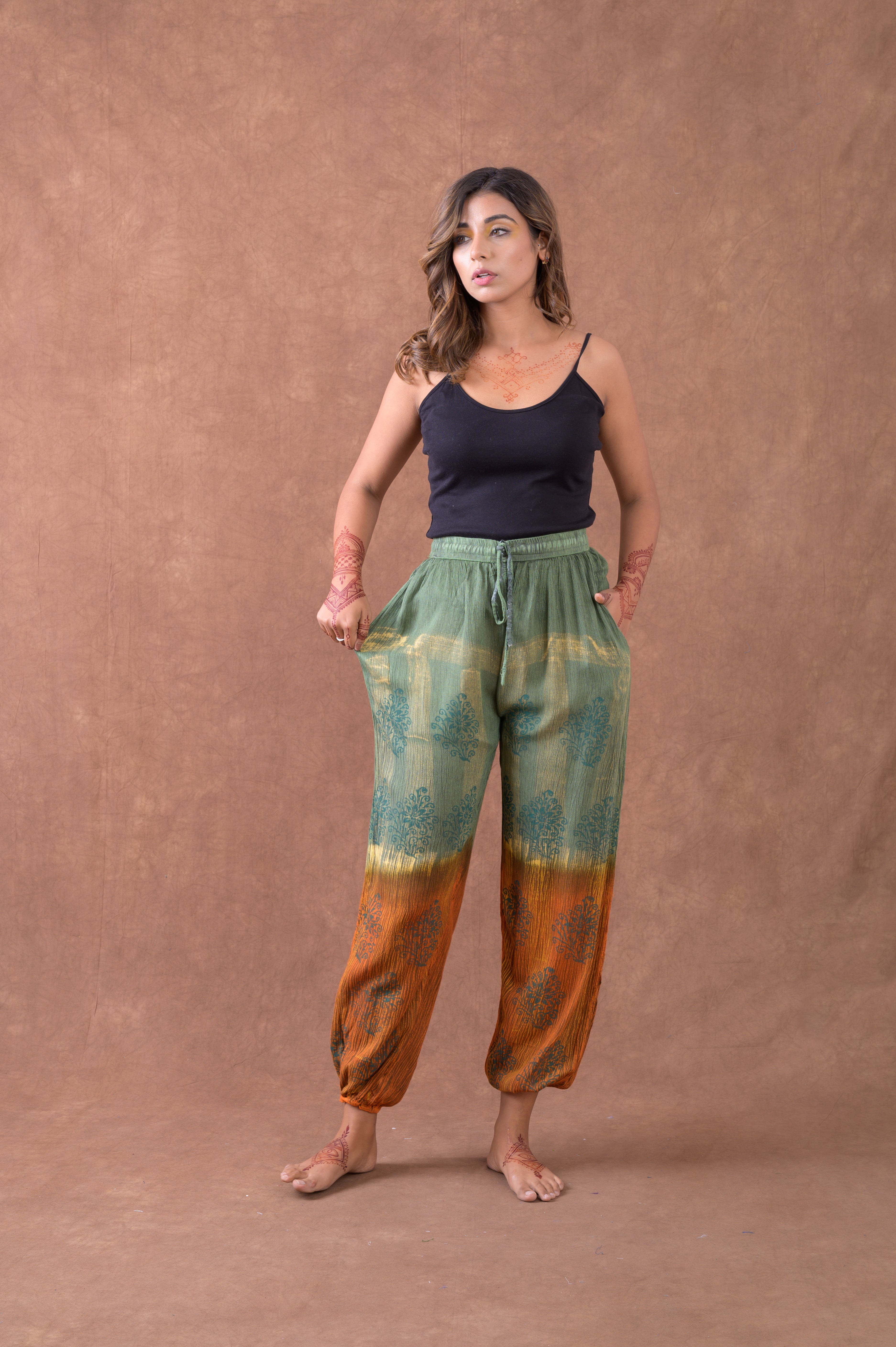 Rhea Pattern Print Pants