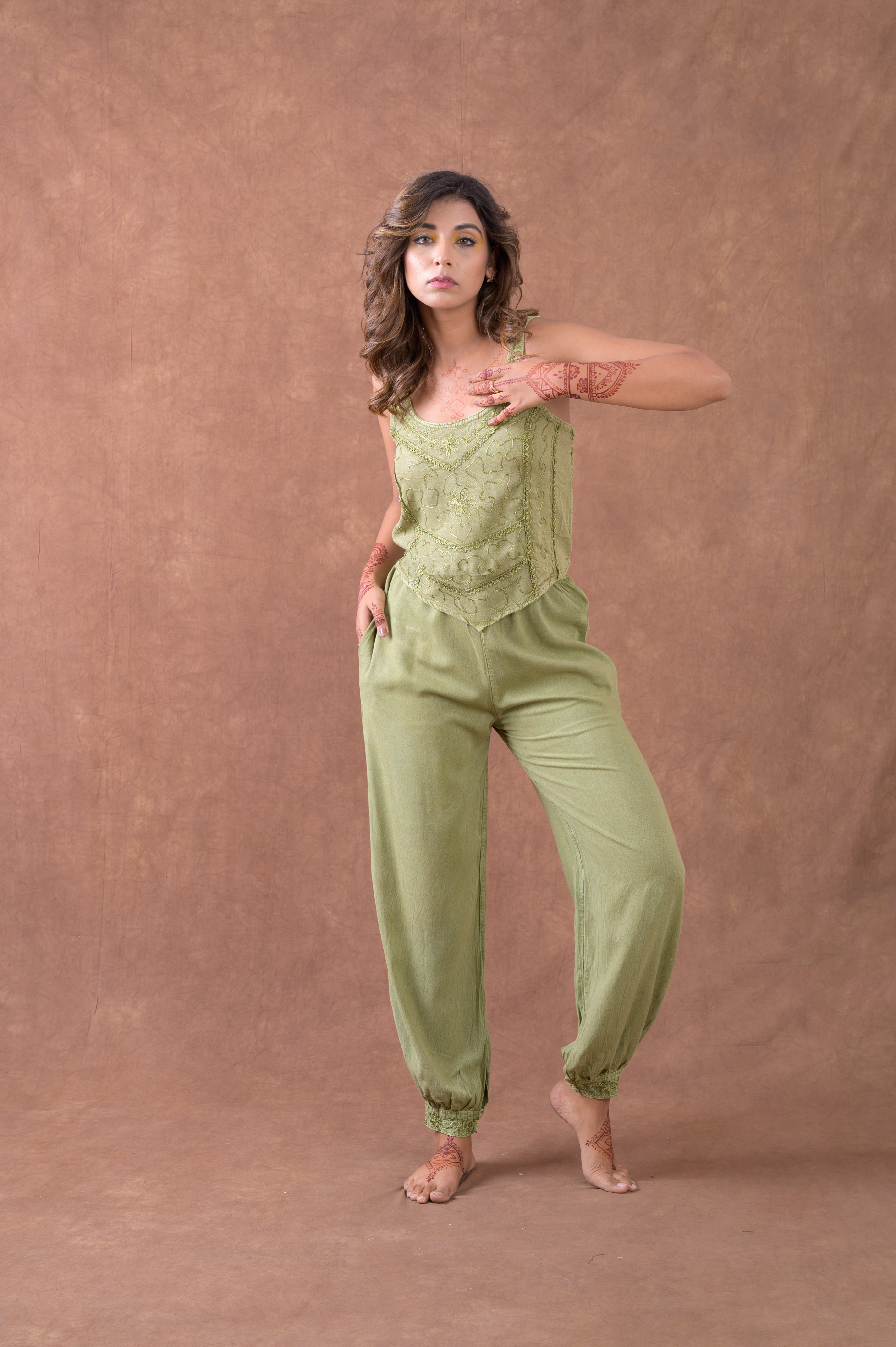 Tie Front Harem Pants